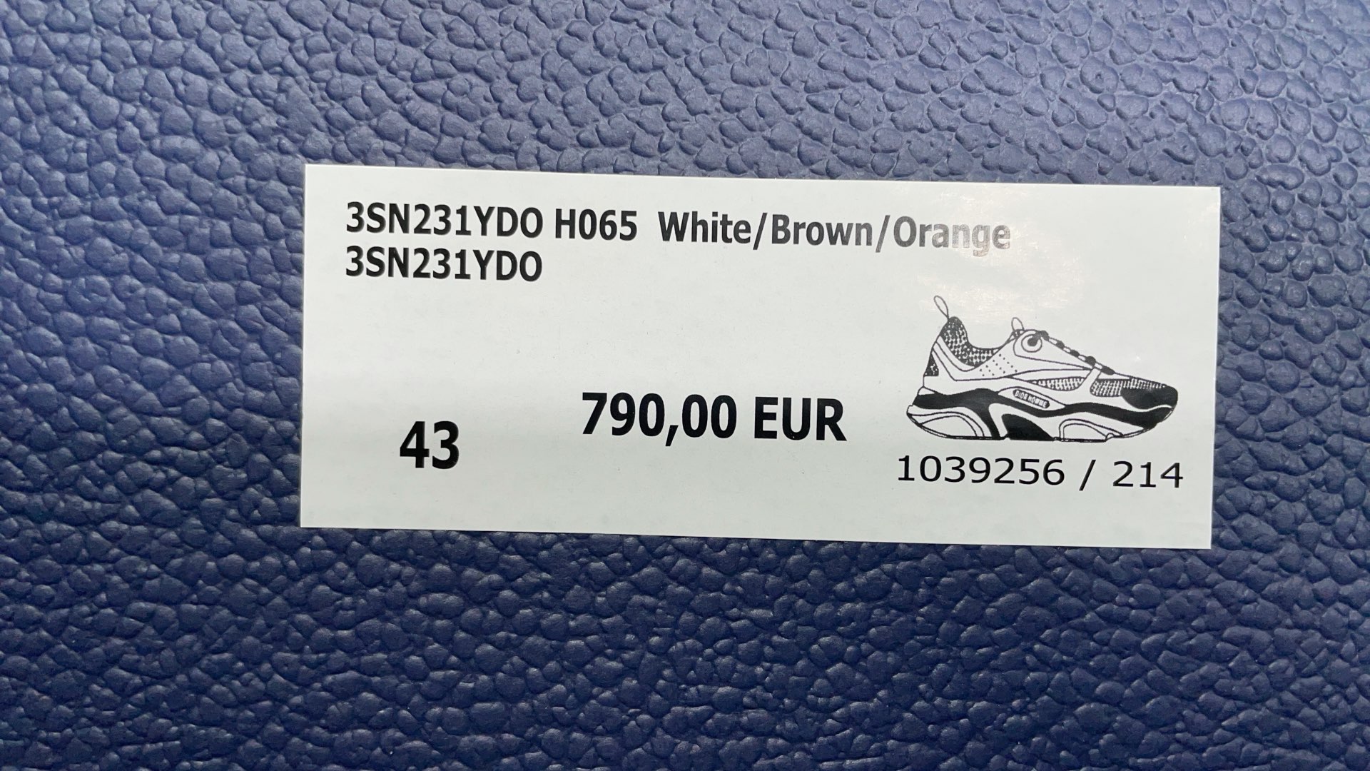 Dior Men's Sneakers Black White Sporty Fashion Running Shoes