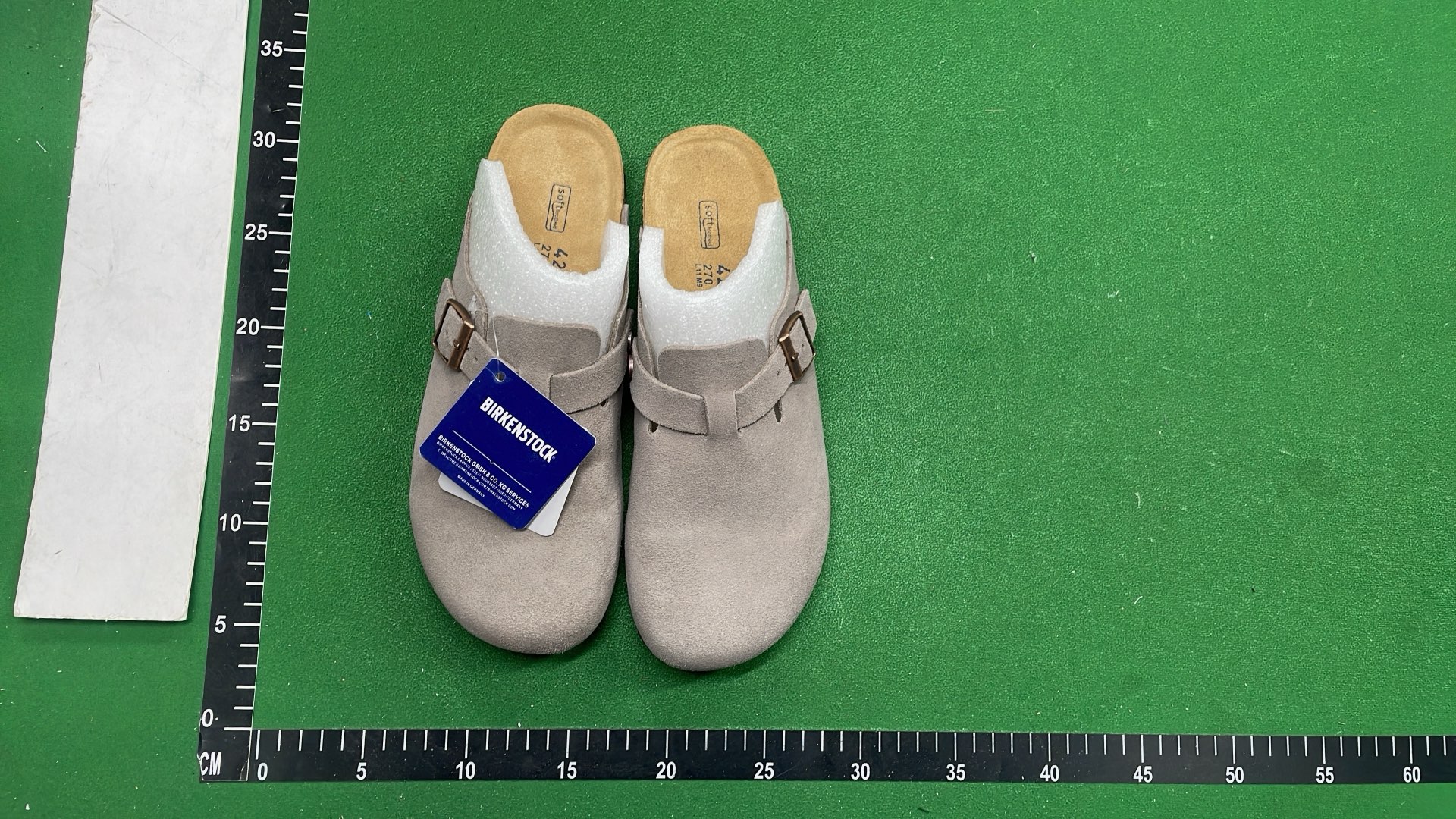 Chestnut Suede Clog with Faux Fur Lining