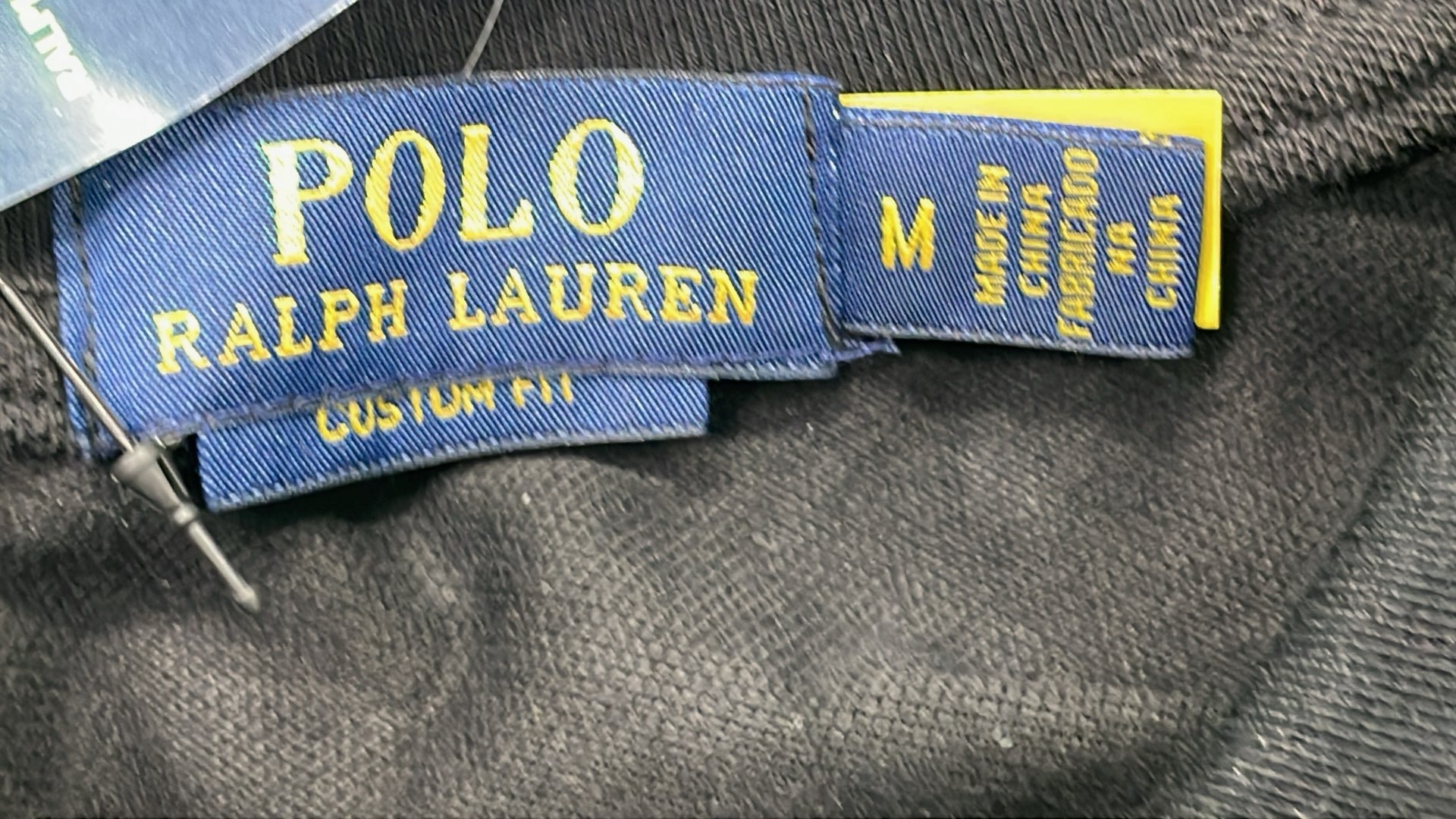 Chicago Polo Shirt Black with Big Pony Logo