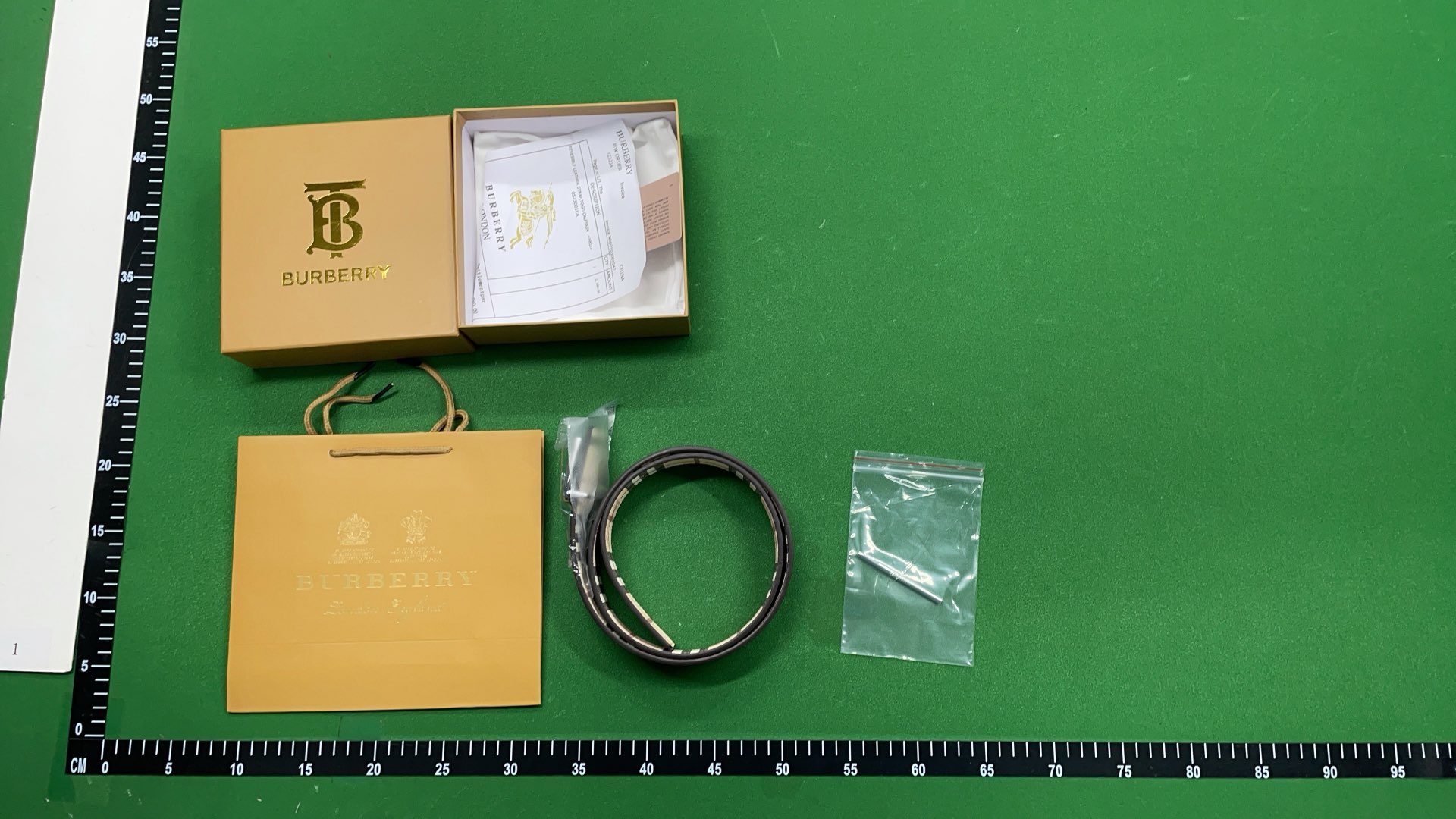 Burberry Monogram Belt with Iconic Buckle