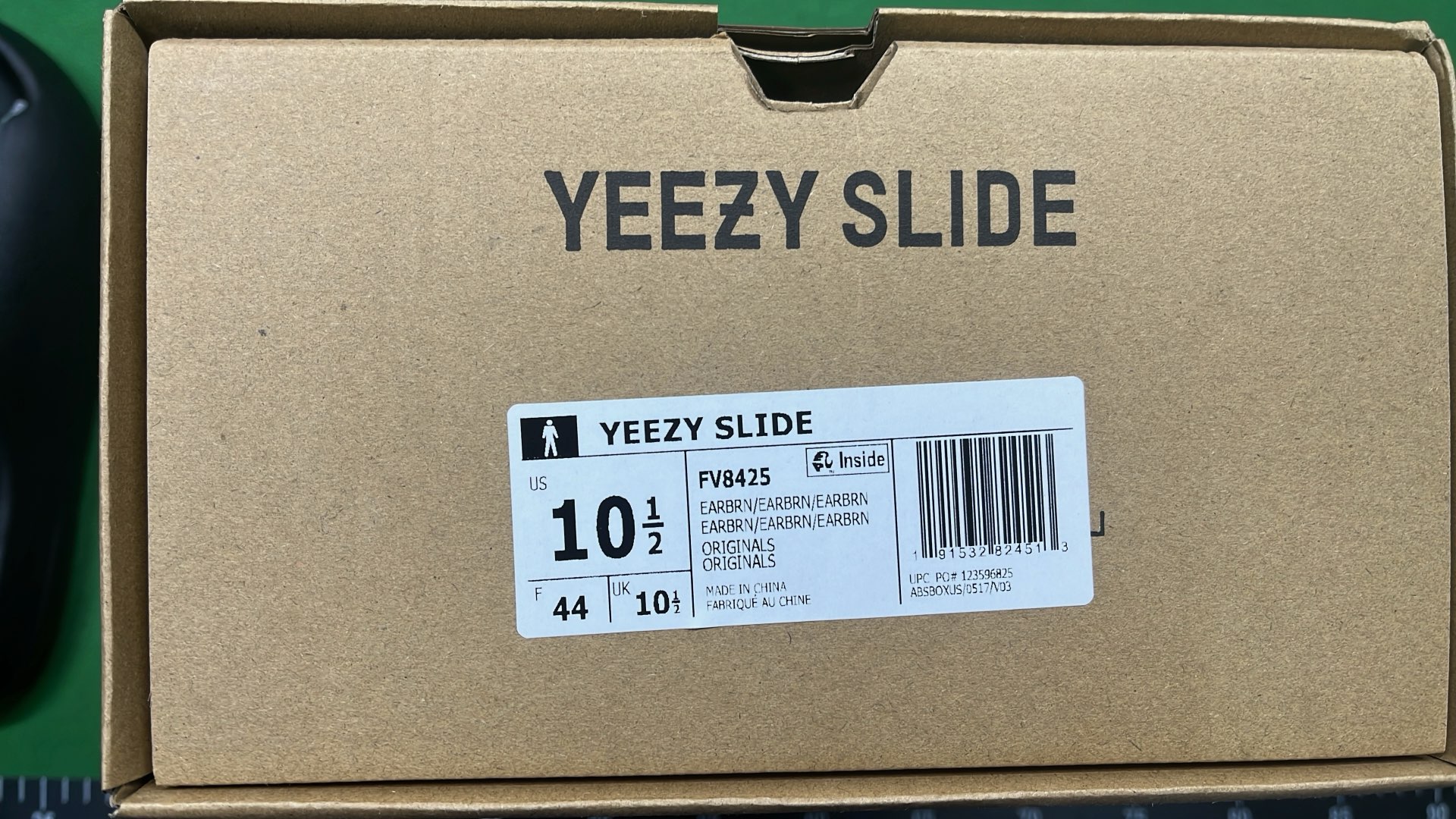 YEEZY SLIDE Black Slip-On Sandals by Adidas