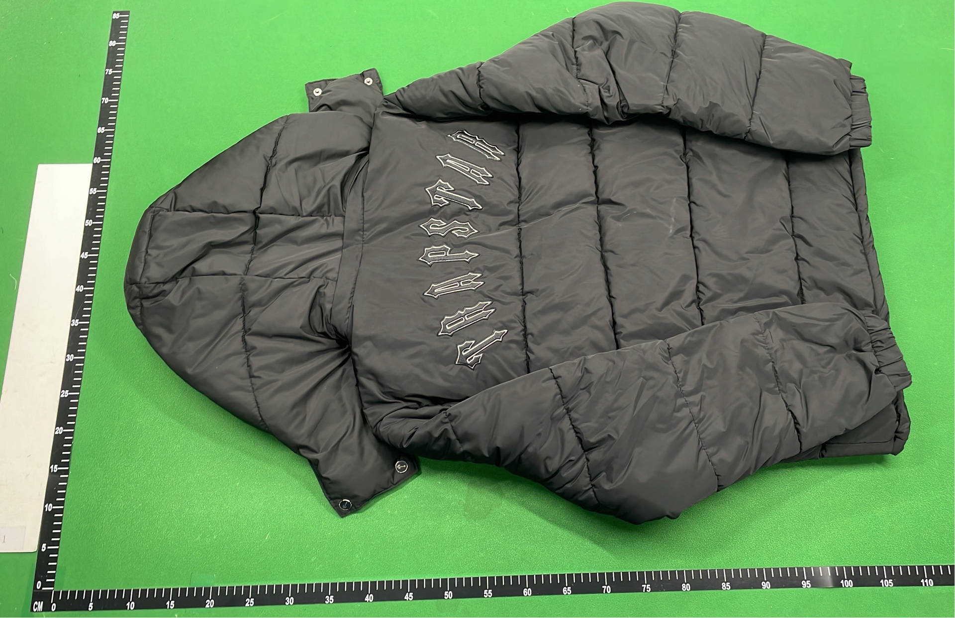 Moncler Black Puffer Jacket with Logo Patch