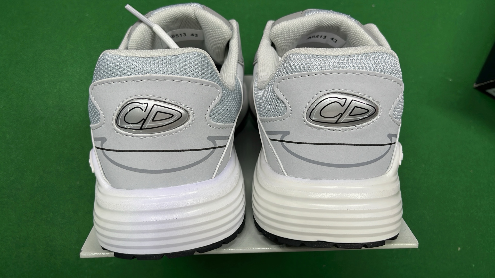 Chanel CC Logo Sneakers Beige Mesh Running Shoes