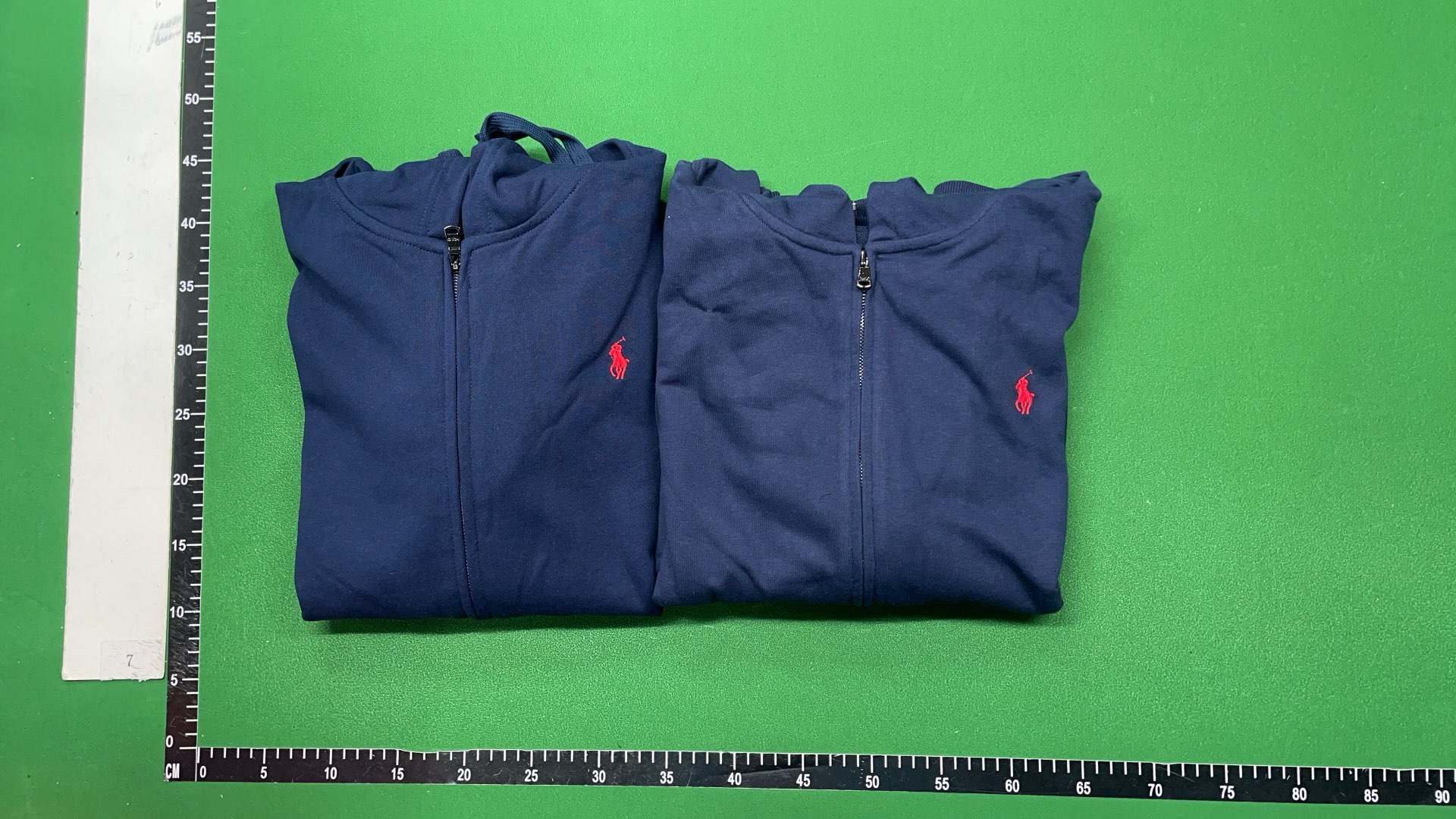 Men's Black Zip-Up Hoodie with Red Pony Logo