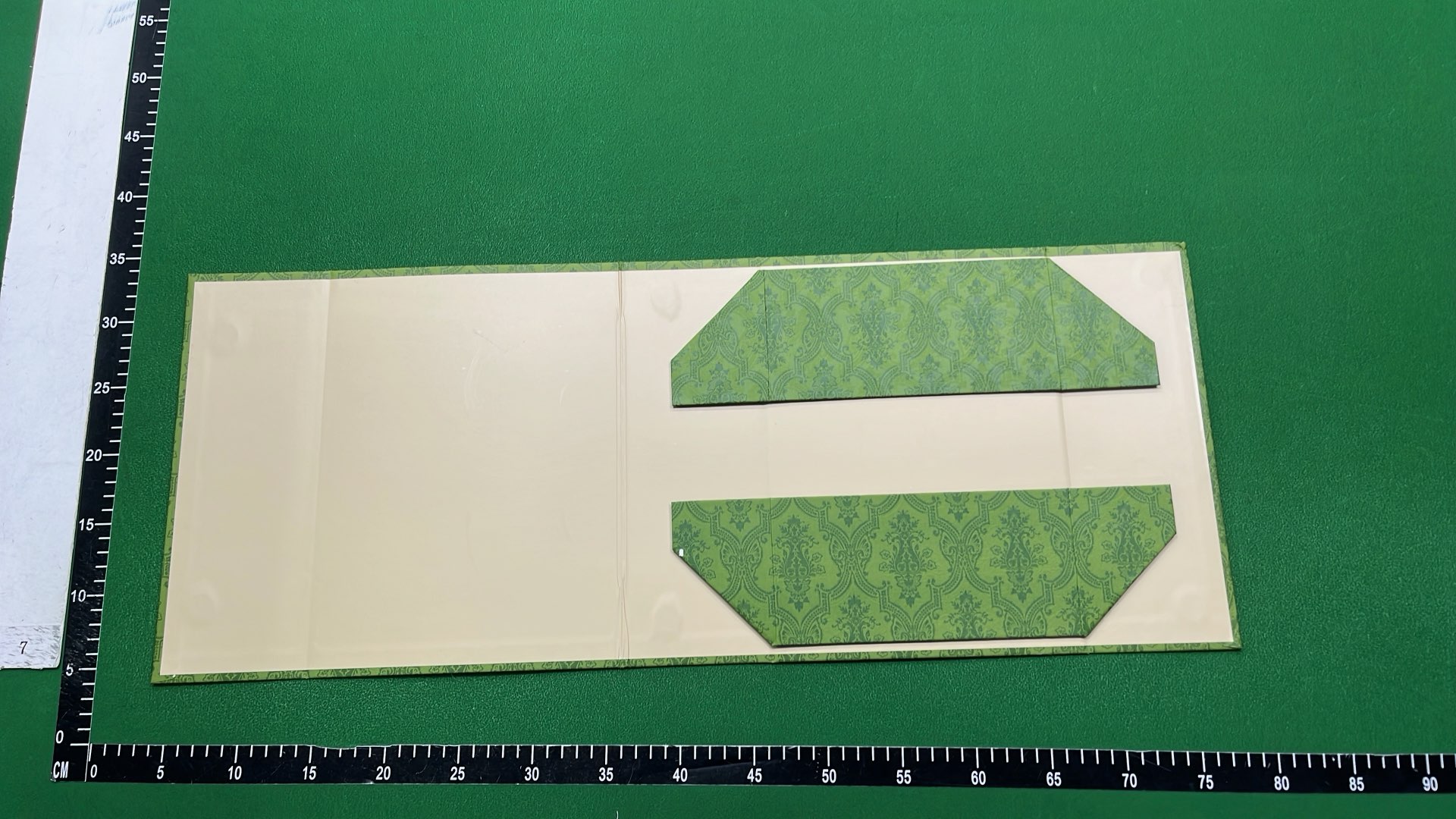 Green Patterned Fabric Material for Home Decor
