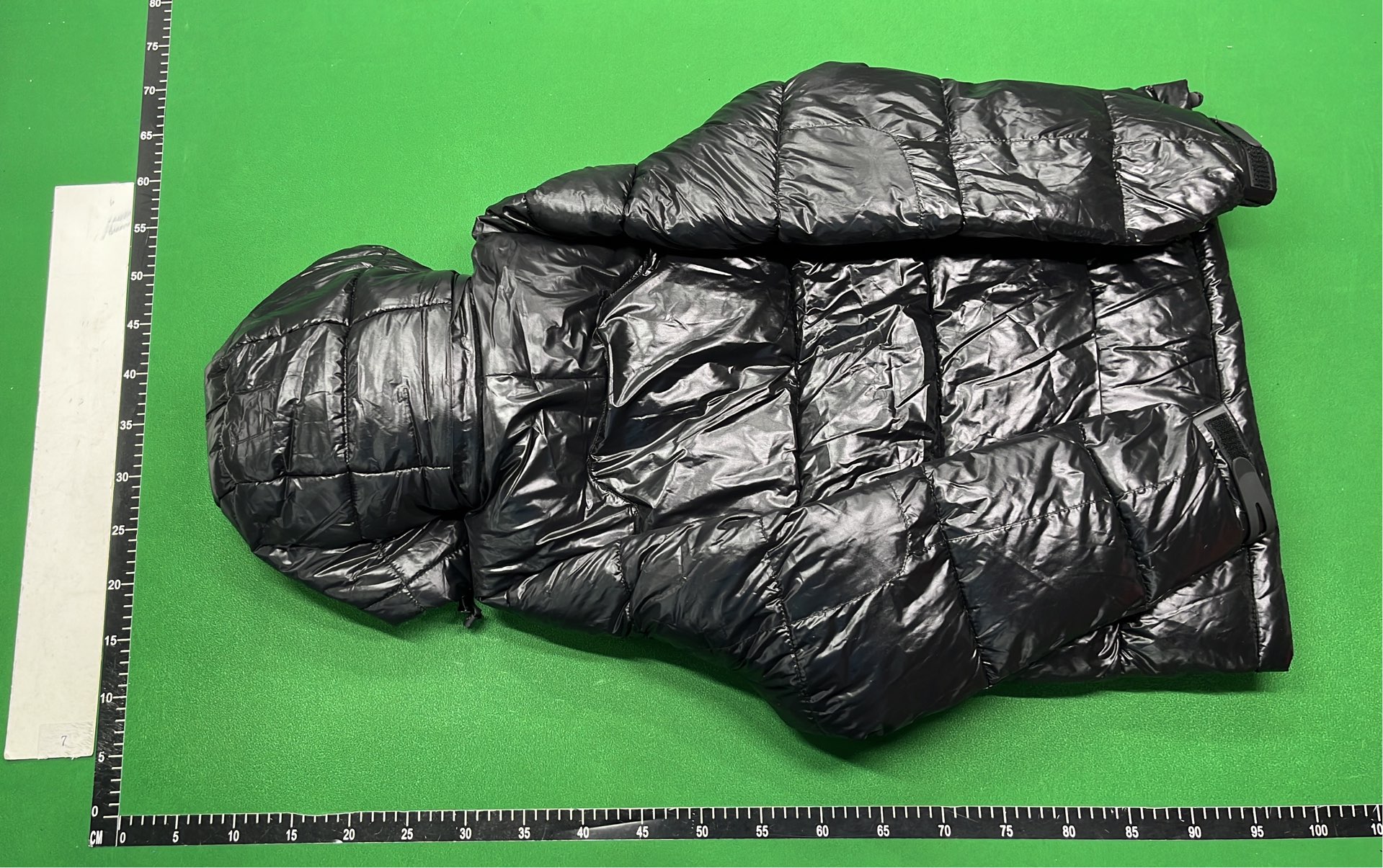 Men's Black Quilted Puffer Jacket with Hood
