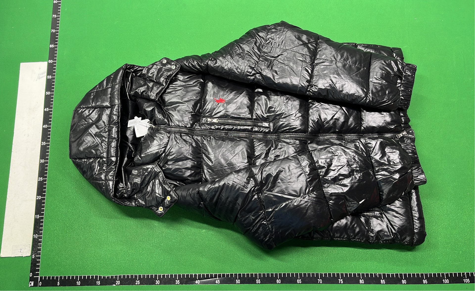 Men's Black Quilted Puffer Jacket with Hood