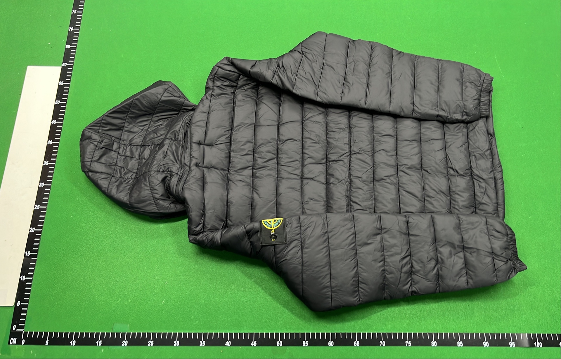 Stone Island Down Jacket with Hood - Men's Quilted Puffer Coat