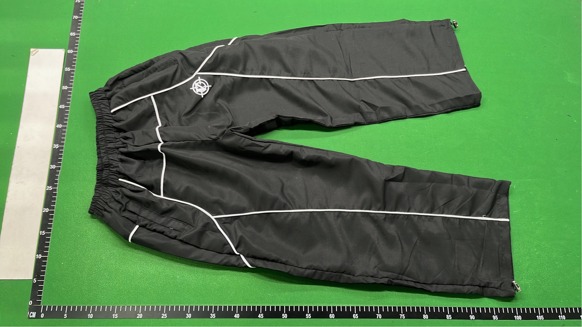 GANTY Black Track Suit with White Piping - Men's Athletic Wear