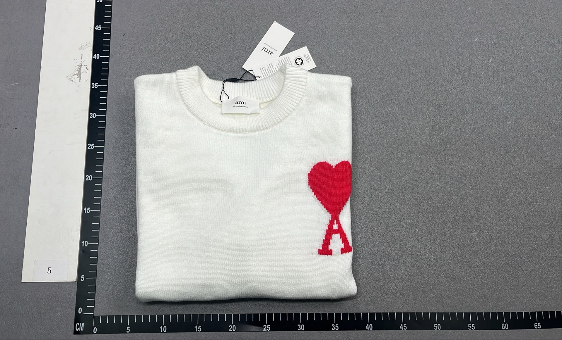 Ami Paris Heart Logo Knit Sweater - Multiple Colors