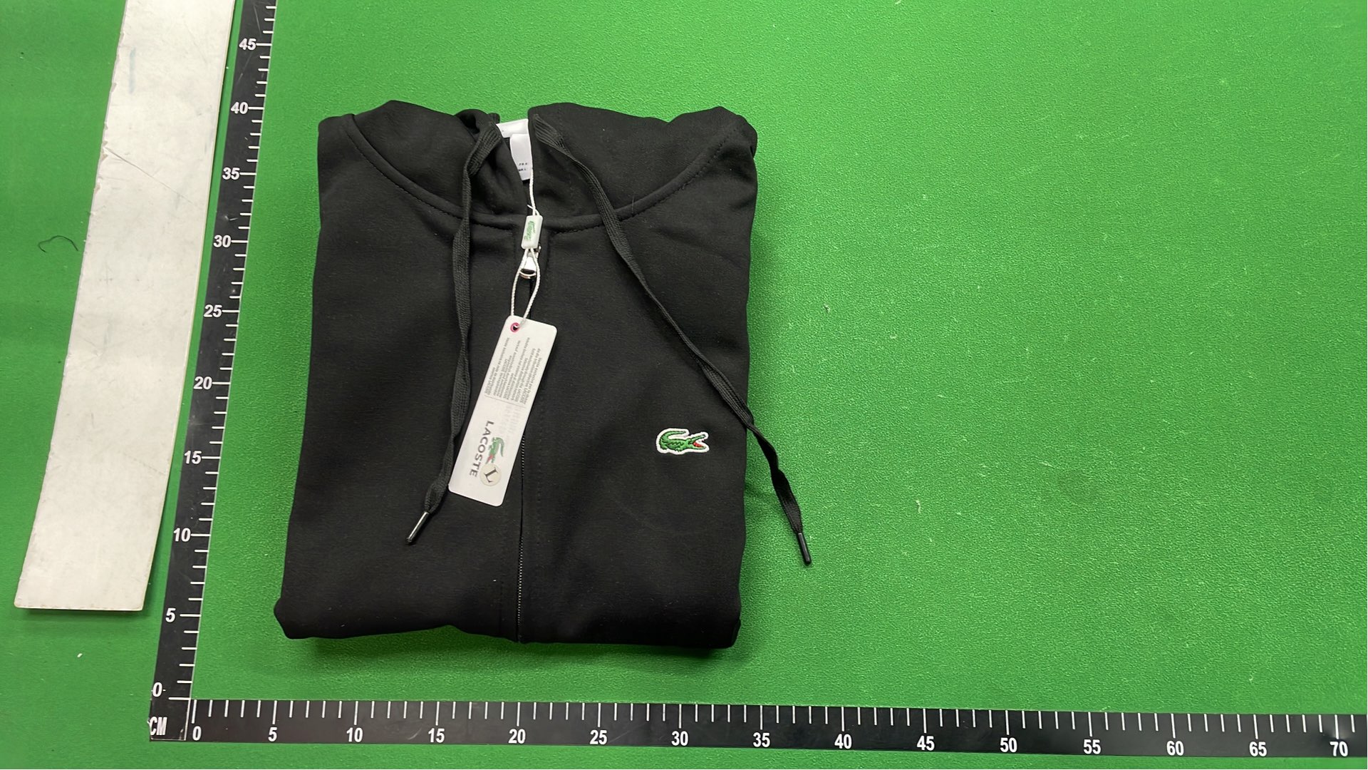 Lacoste Black Sweatshirt with Crocodile Logo