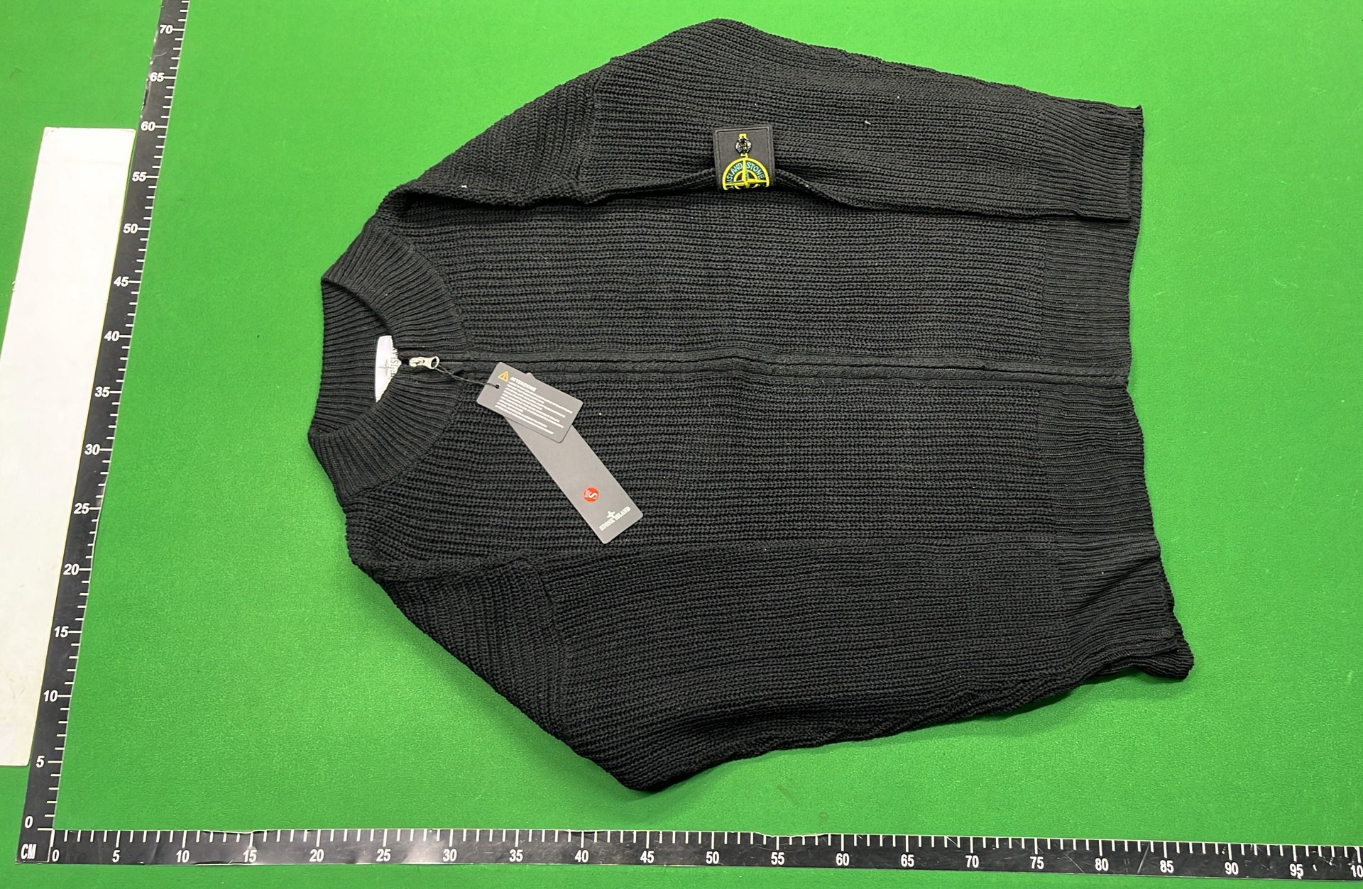 Stone Island Knit Sweater Vest with Colorful Patches