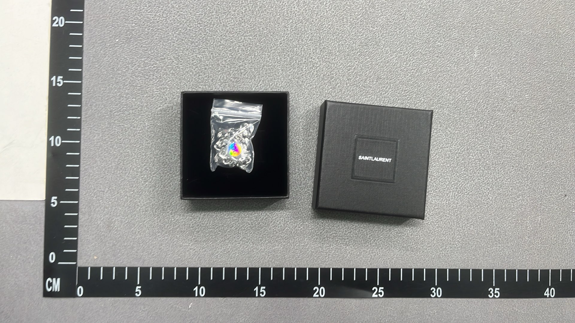 Saint Laurent Paris Silver Chain Bracelet