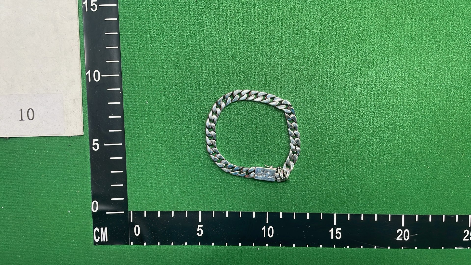 Saint Laurent Paris Silver Chain Bracelet
