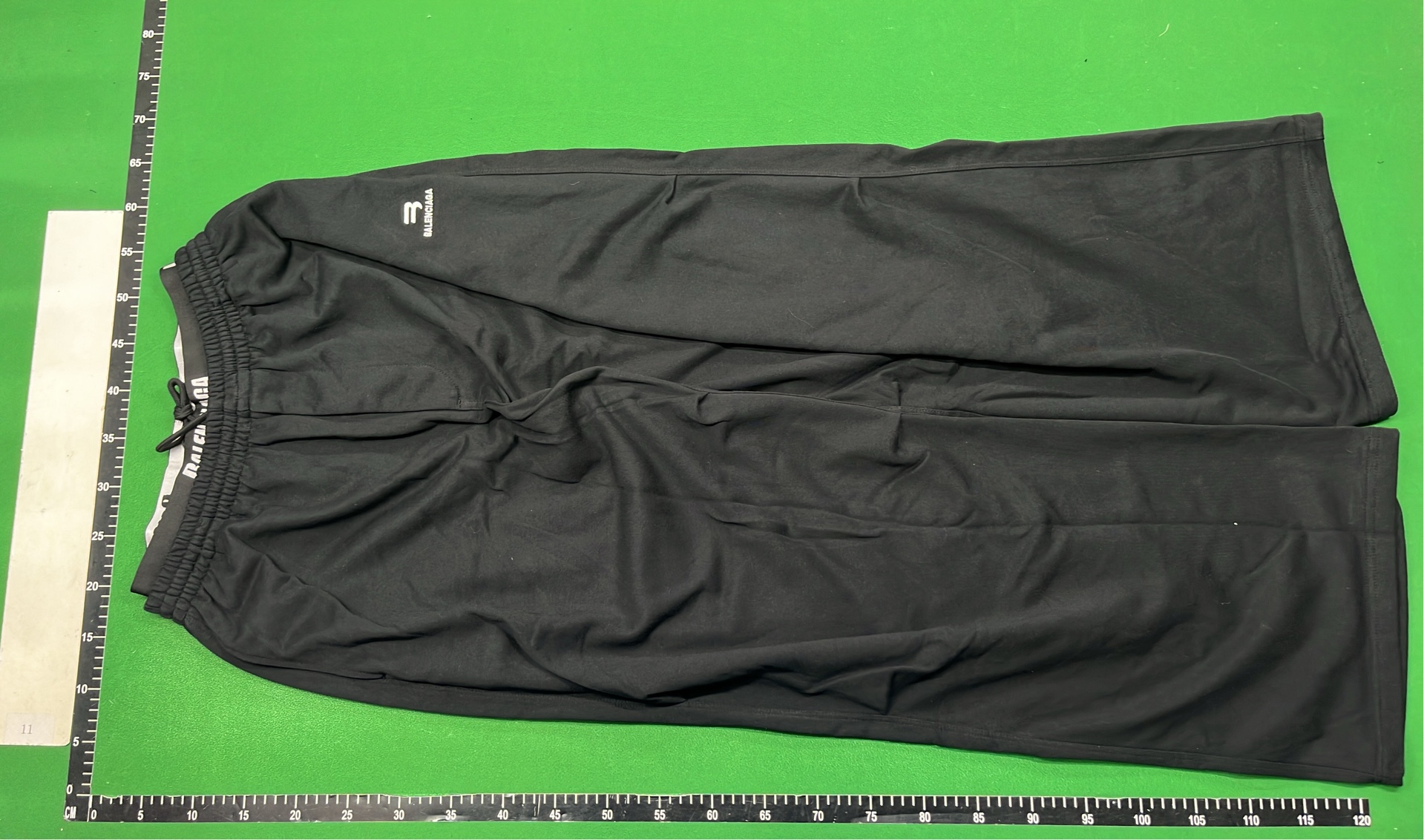 Balenciaga Black Logo-Print Drawstring Pants