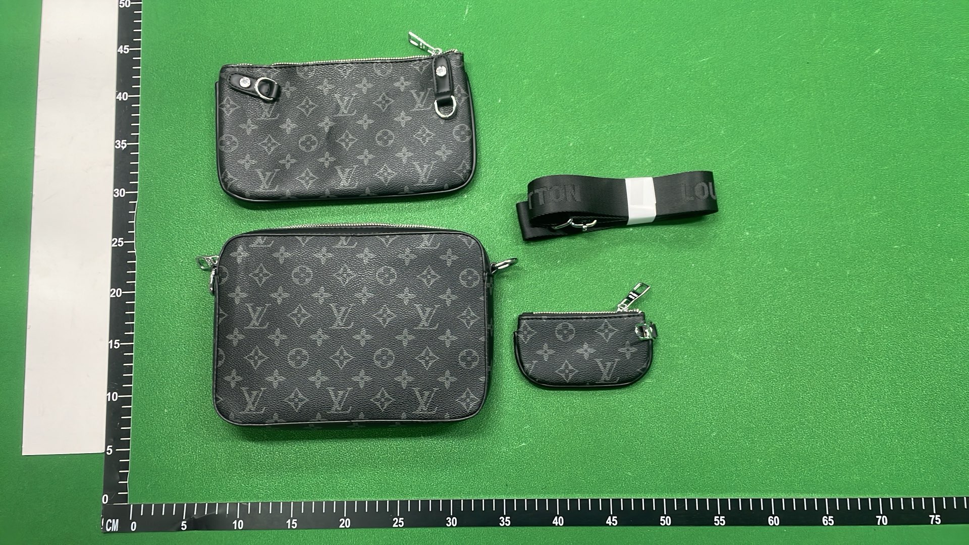 LV Monogram Shadow Messenger Bag Set