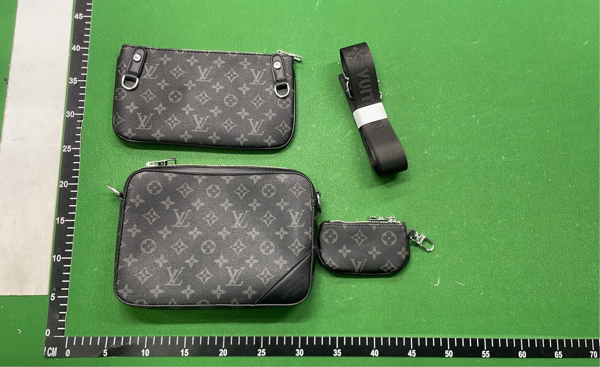 LV Monogram Shadow Messenger Bag Set