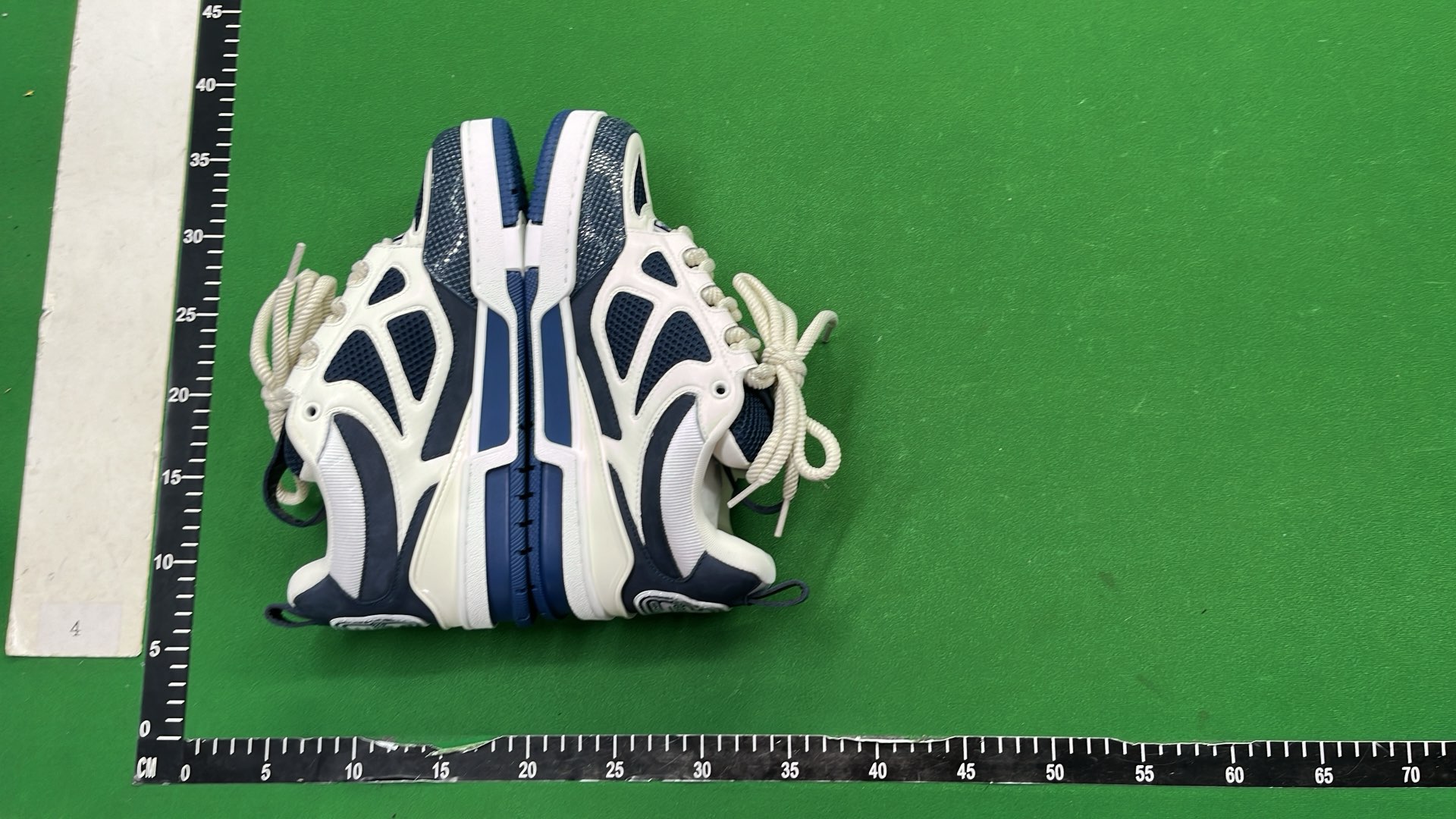 LV Trainer Sneakers Beige White Mesh Design