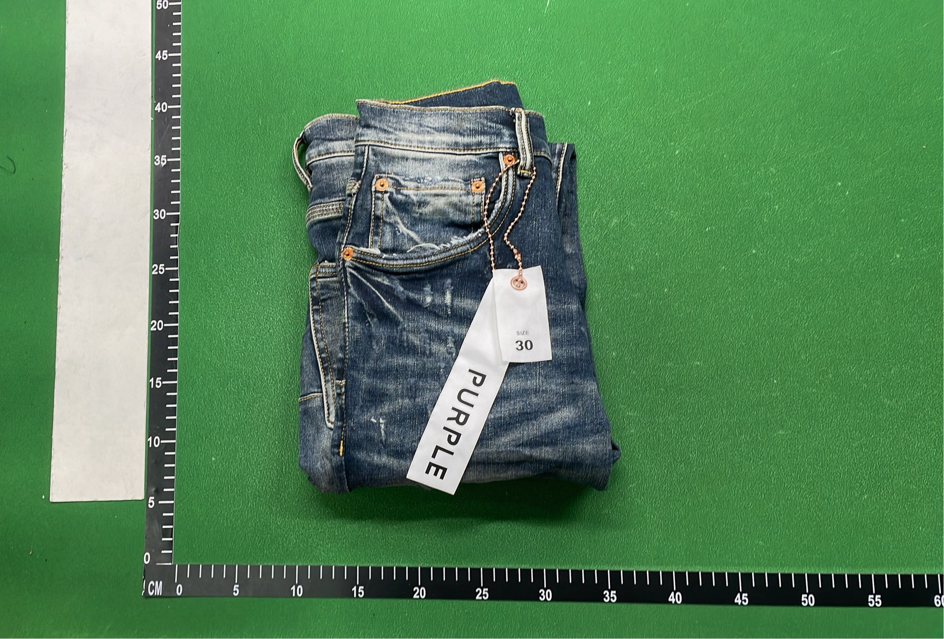 Distressed Blue Denim Jeans for Men