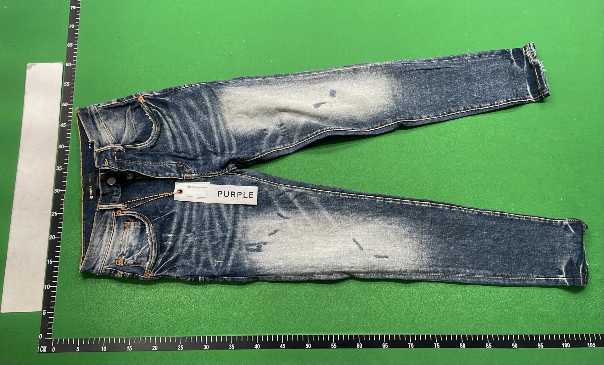 Distressed Blue Denim Jeans for Men