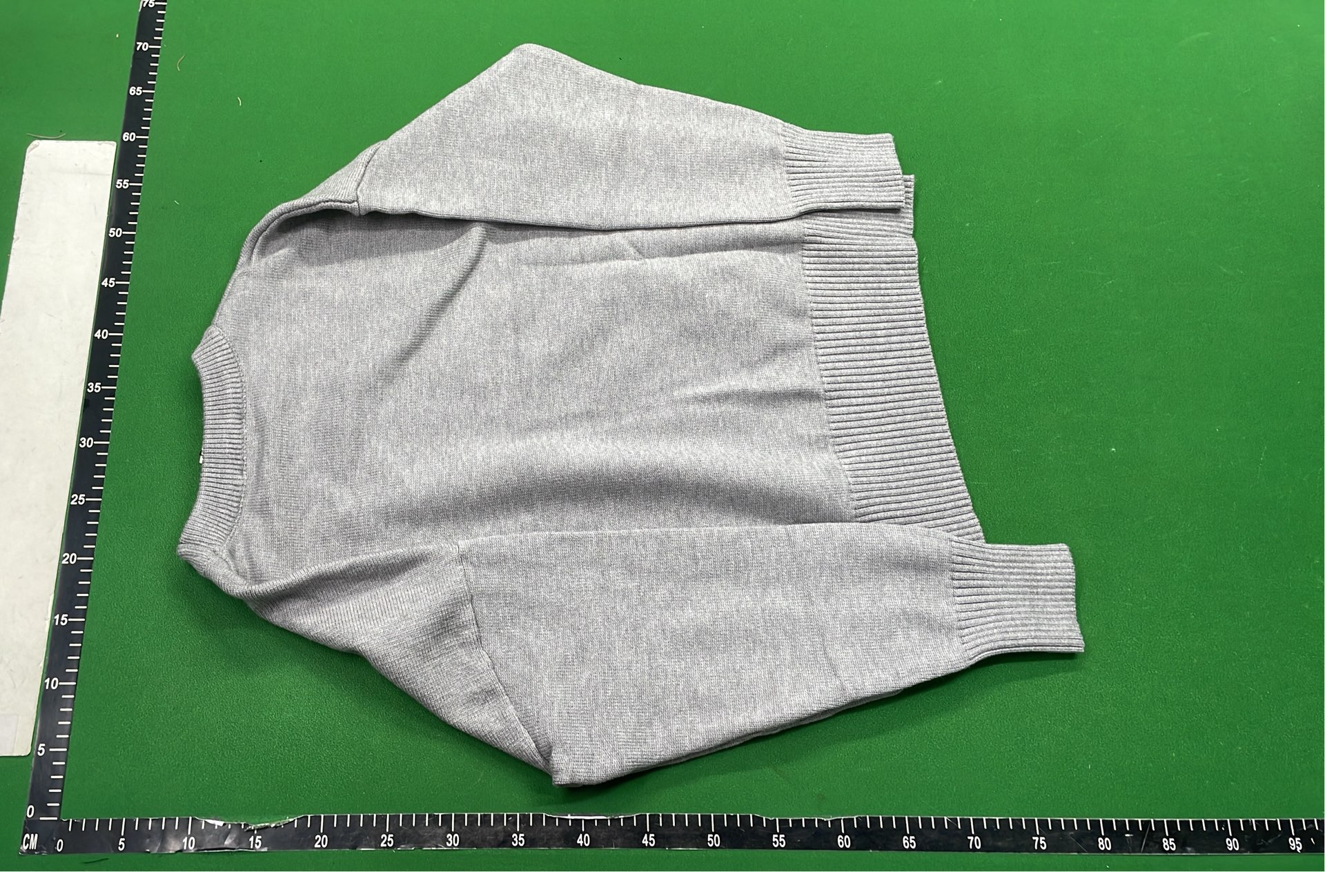 White Long Sleeve Sweatshirt with Red Patch Design
