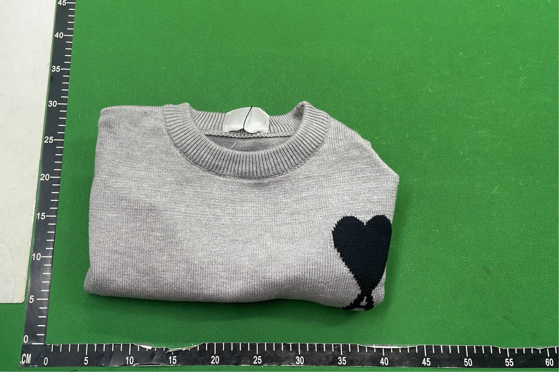 White Long Sleeve Sweatshirt with Red Patch Design