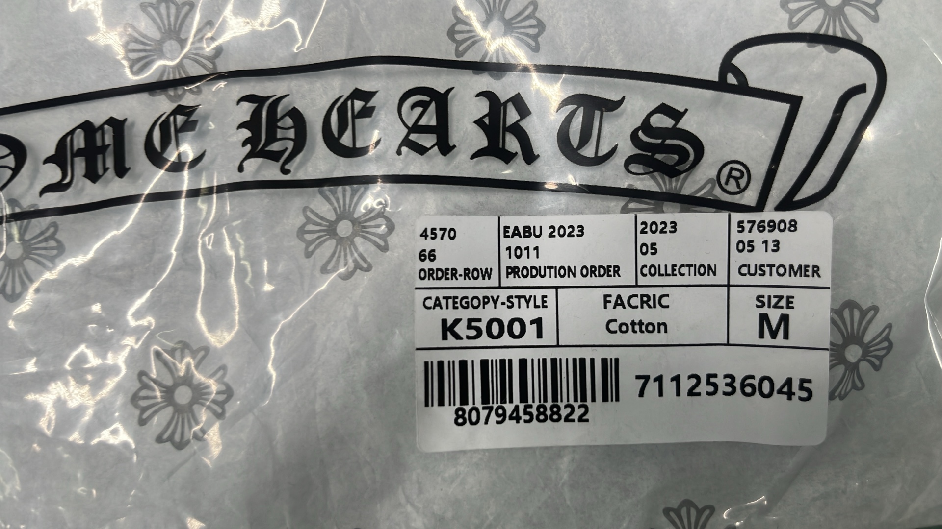 Chrome Hearts Hoodie with Horseshoe Logo and Ornate Sleeve Design