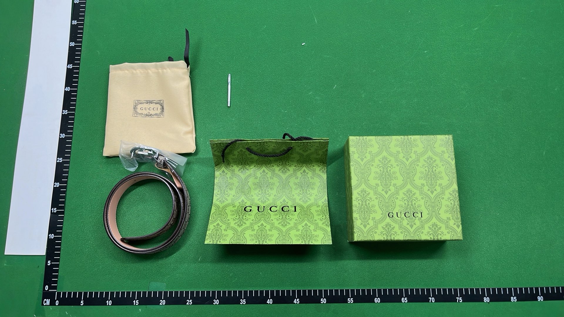 Gucci Interlocking G Belt in Black Monogram Canvas