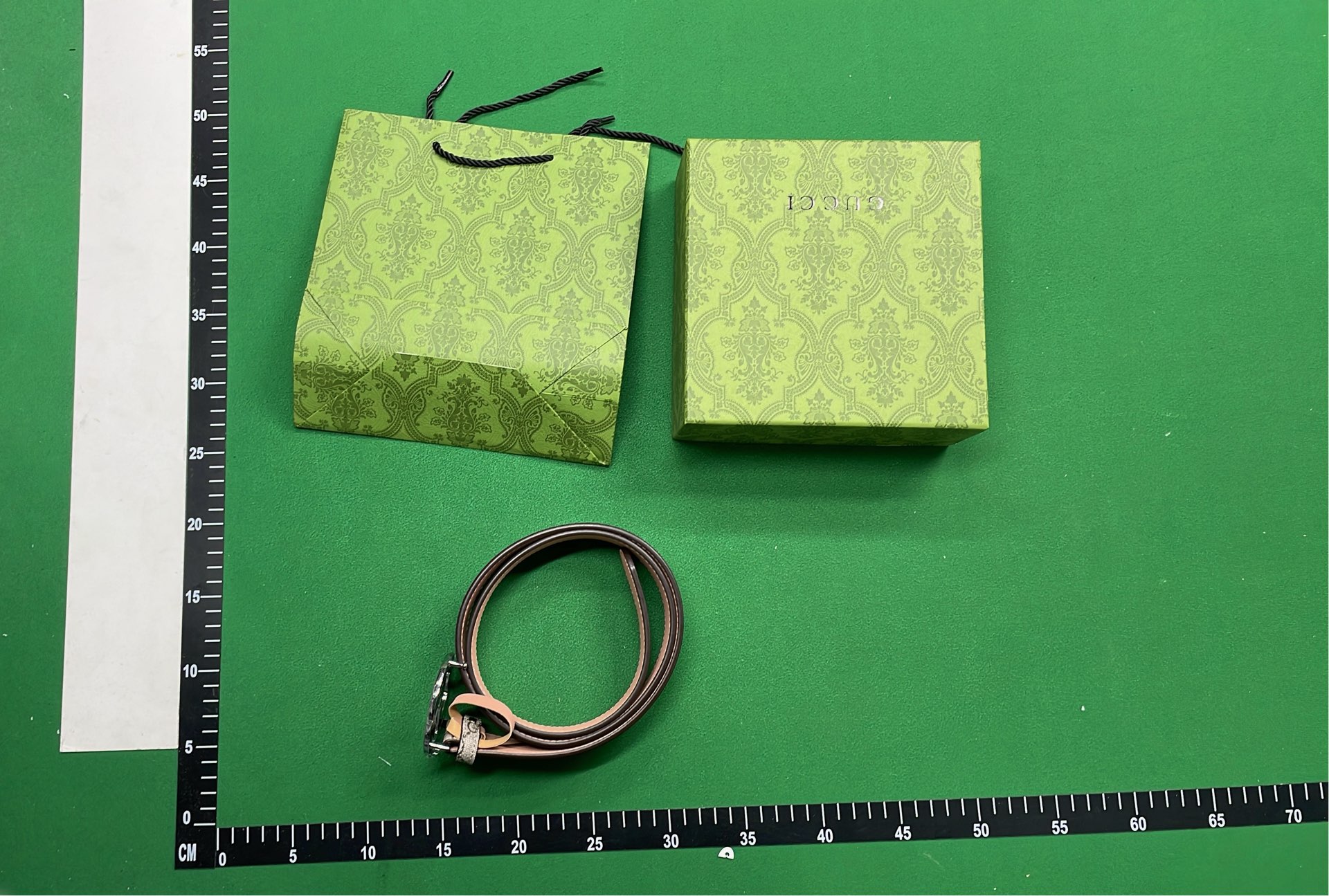 Gucci Interlocking G Belt in Black Monogram Canvas