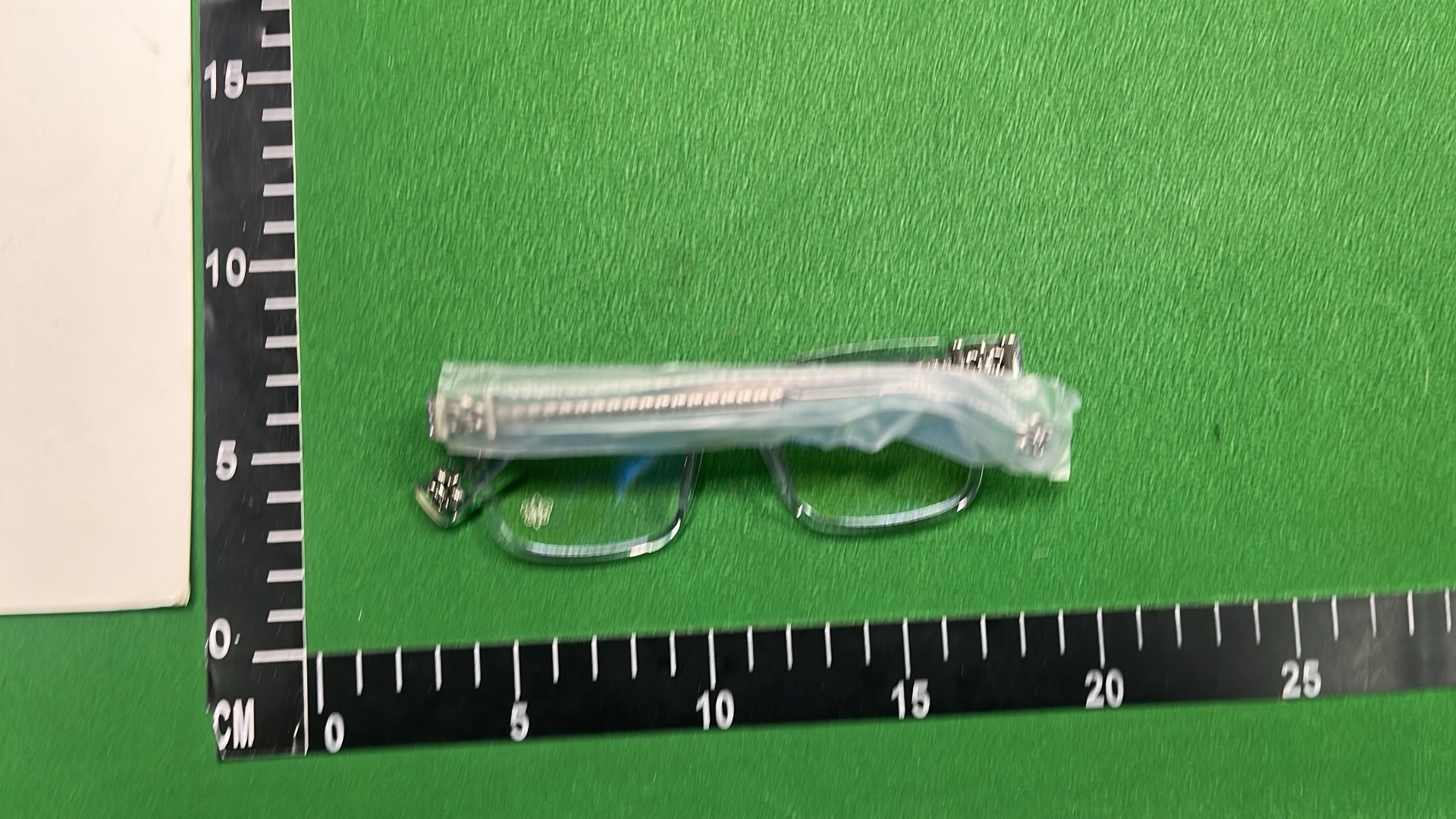 Transparent Celine Eyeglasses with Silver Accents