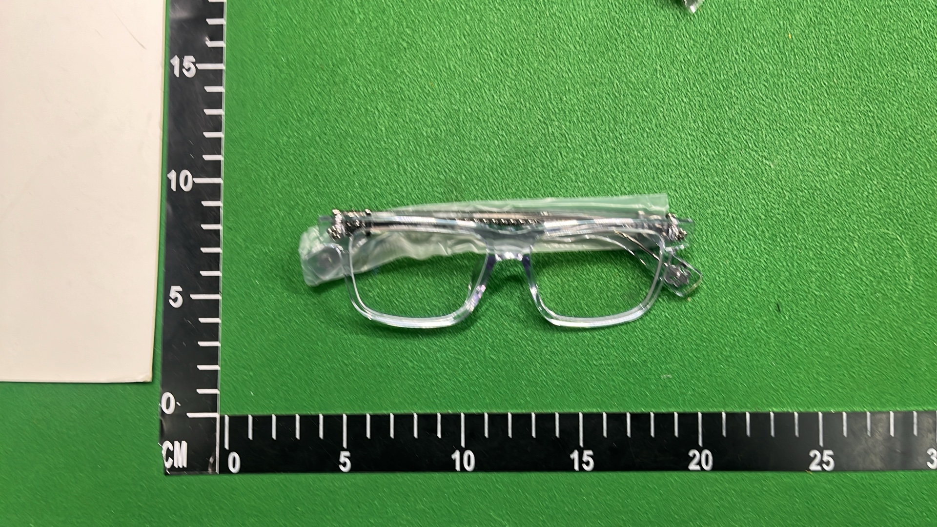 Transparent Celine Eyeglasses with Silver Accents