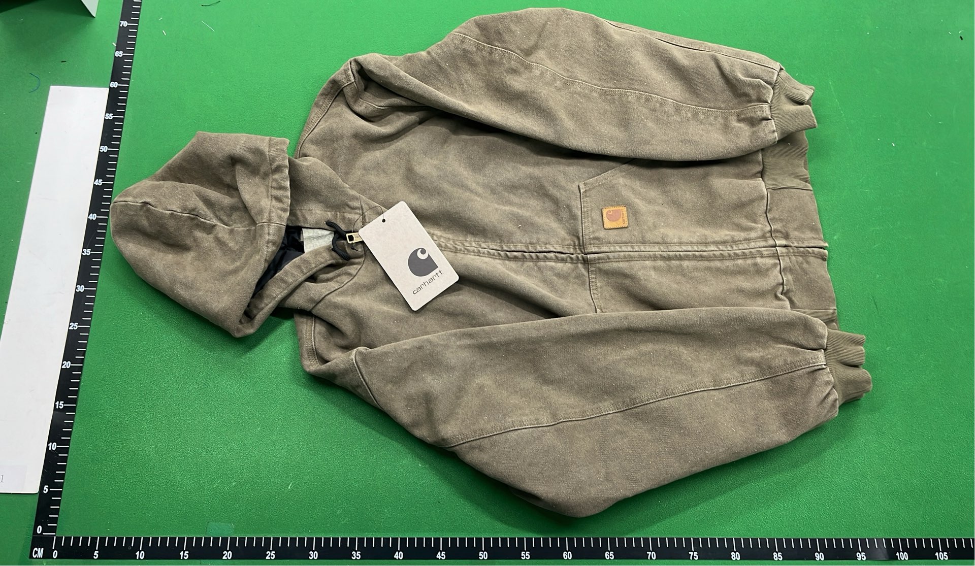 Brown Corduroy Jacket with Hood for Men - Outdoor Workwear Style