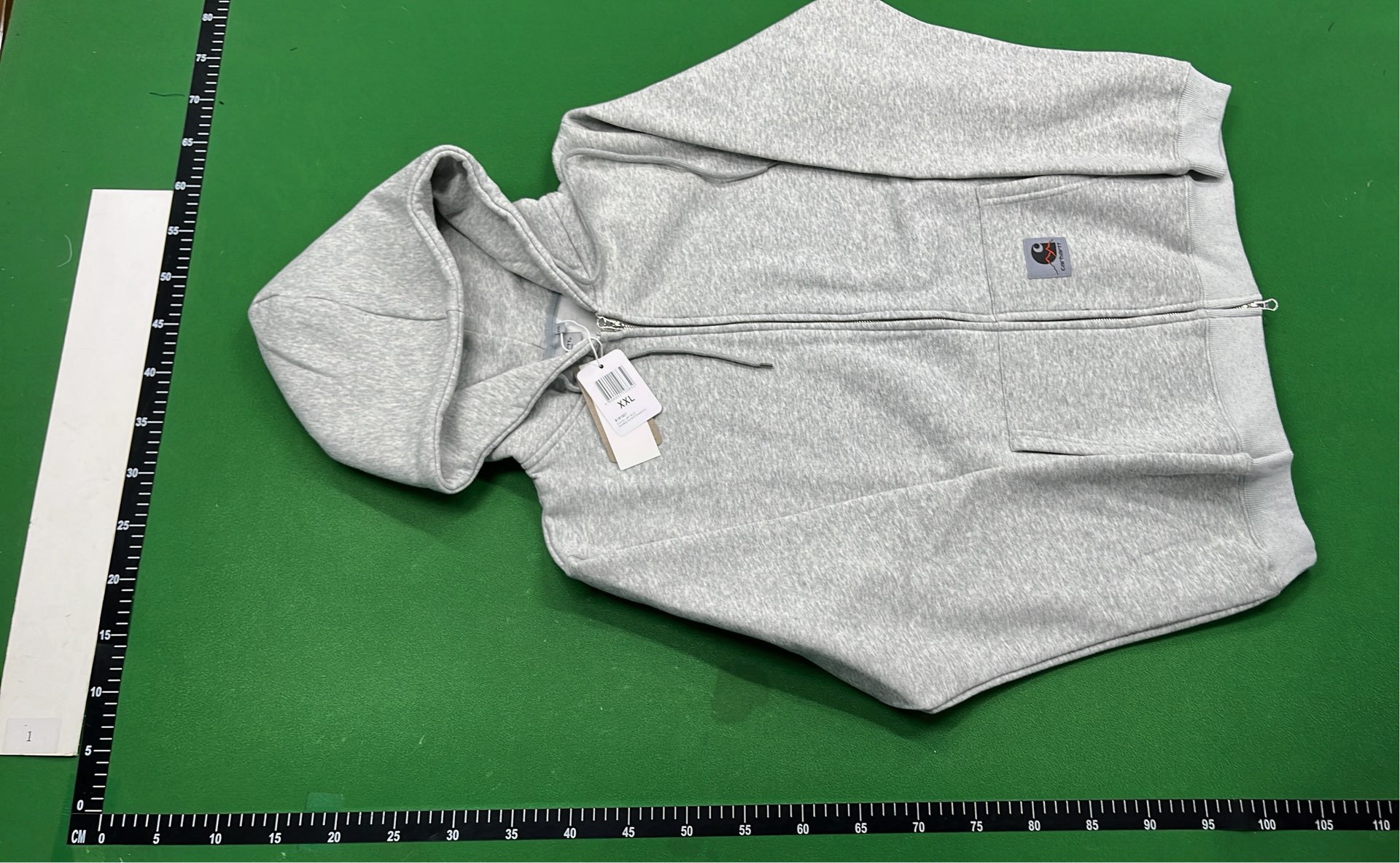 Carhartt Zip-Up Hoodie in Gray, Brown, and Black