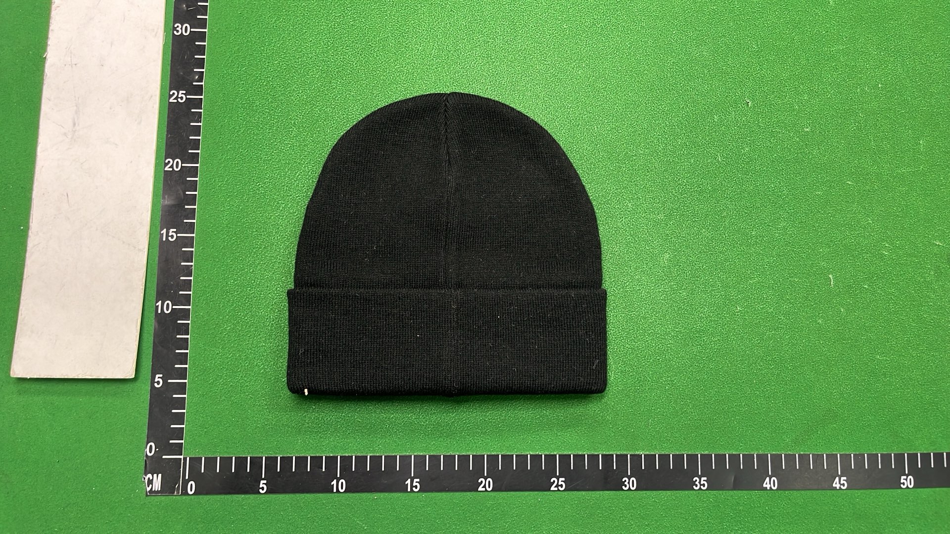 Balenciaga Black Beanie Hat with Logo Embroidery