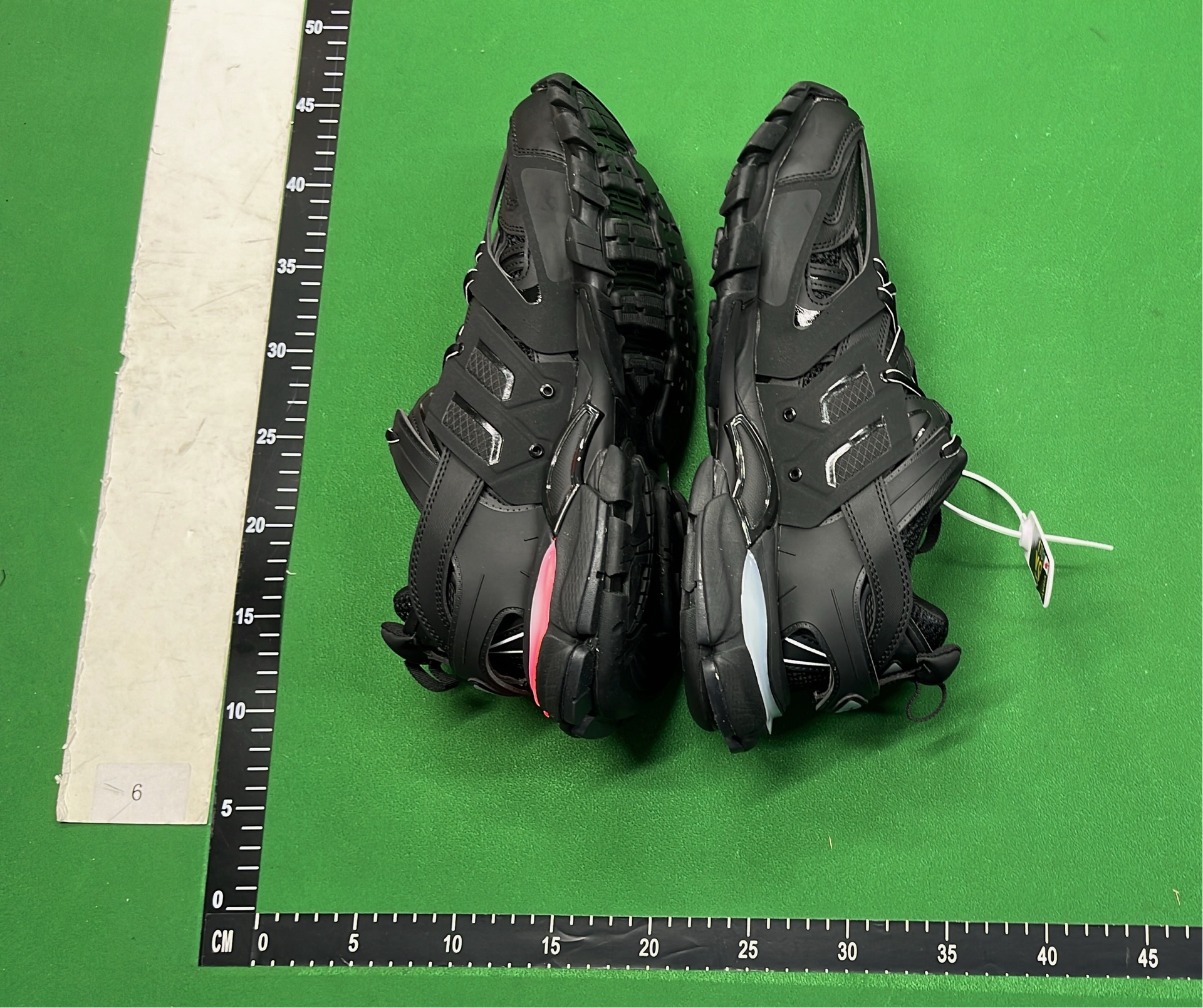 Balenciaga Triple S Sneakers Black Grey Mesh Leather