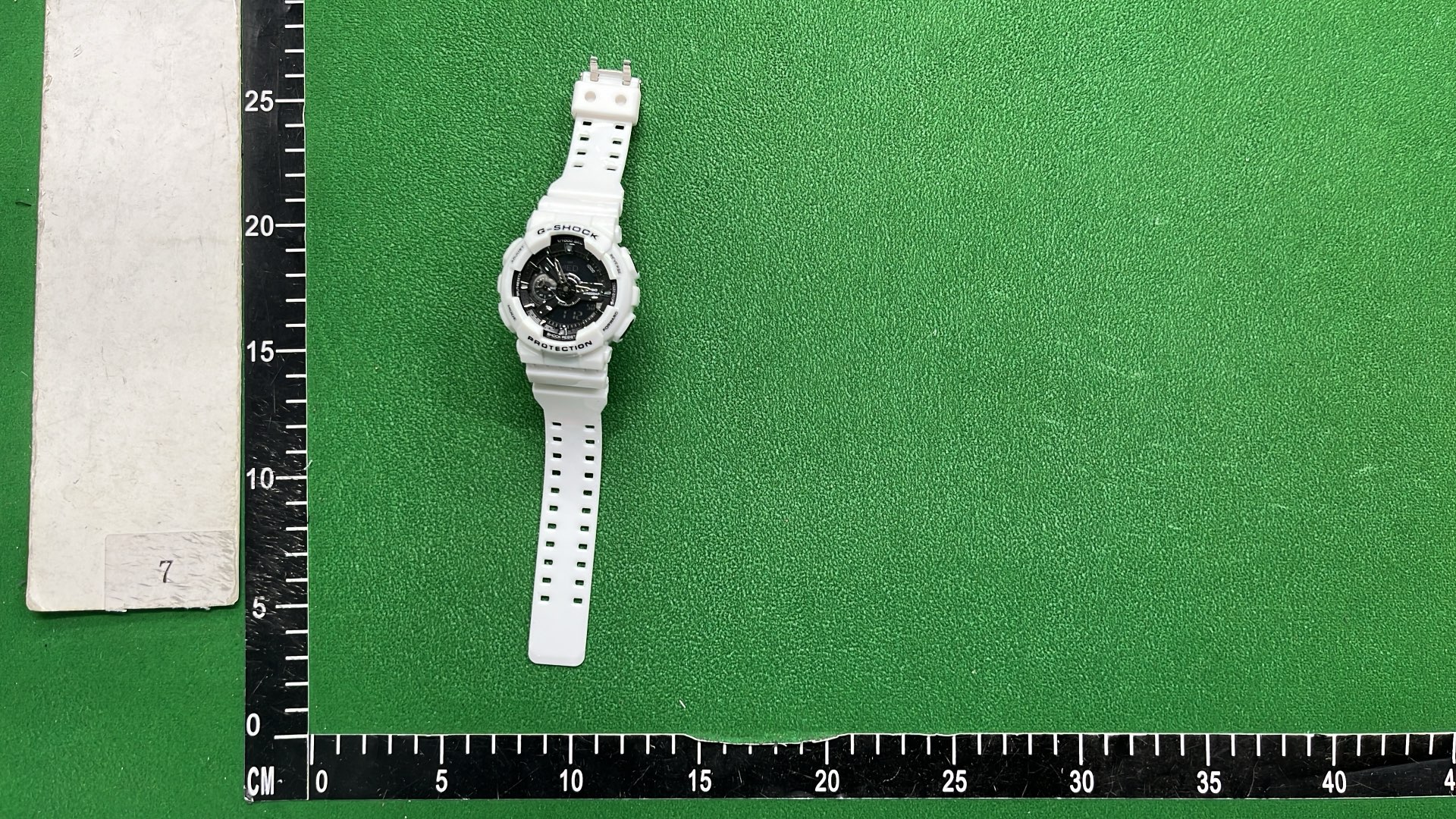 Casio G-Shock GA-110 White Resin Watch with Black Dial