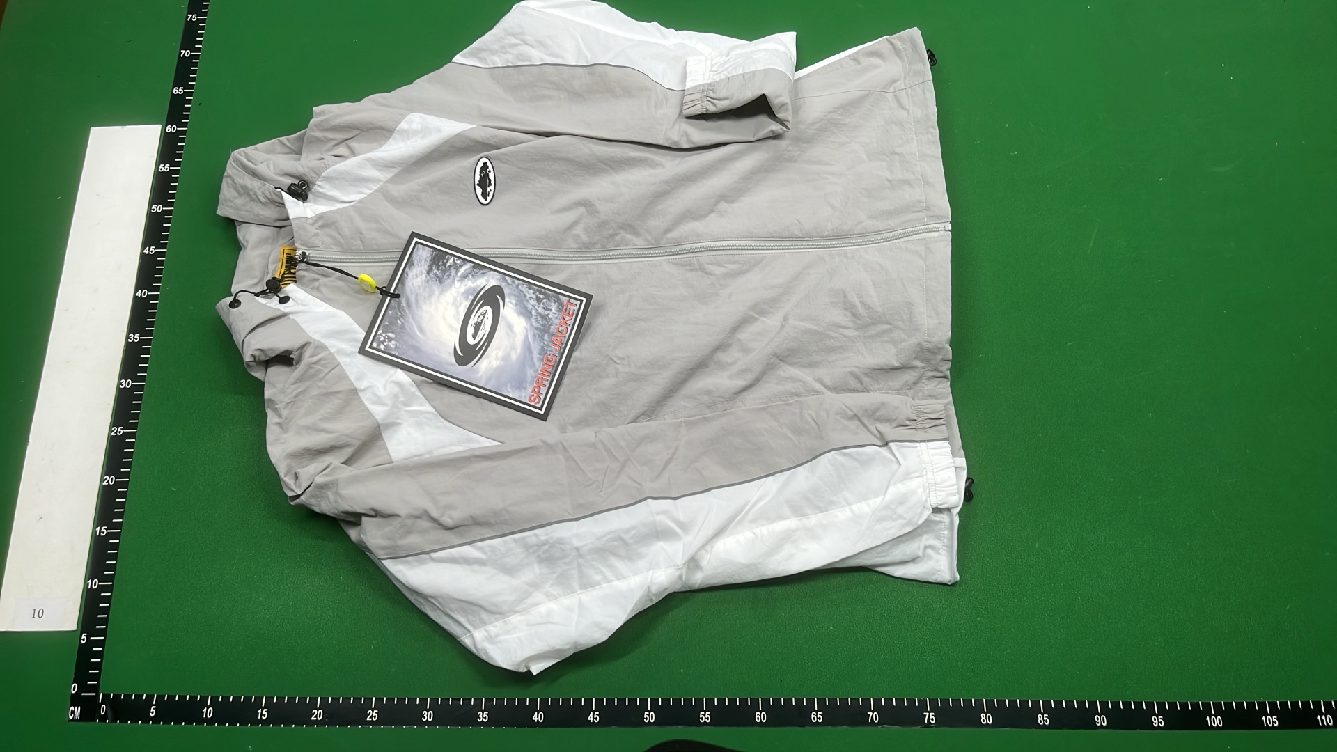 Lightweight Windbreaker Jacket - Black, Yellow, White