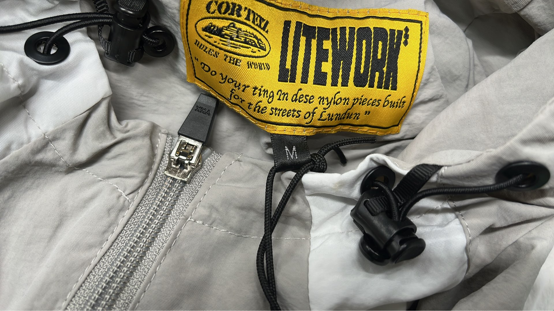 Lightweight Windbreaker Jacket - Black, Yellow, White