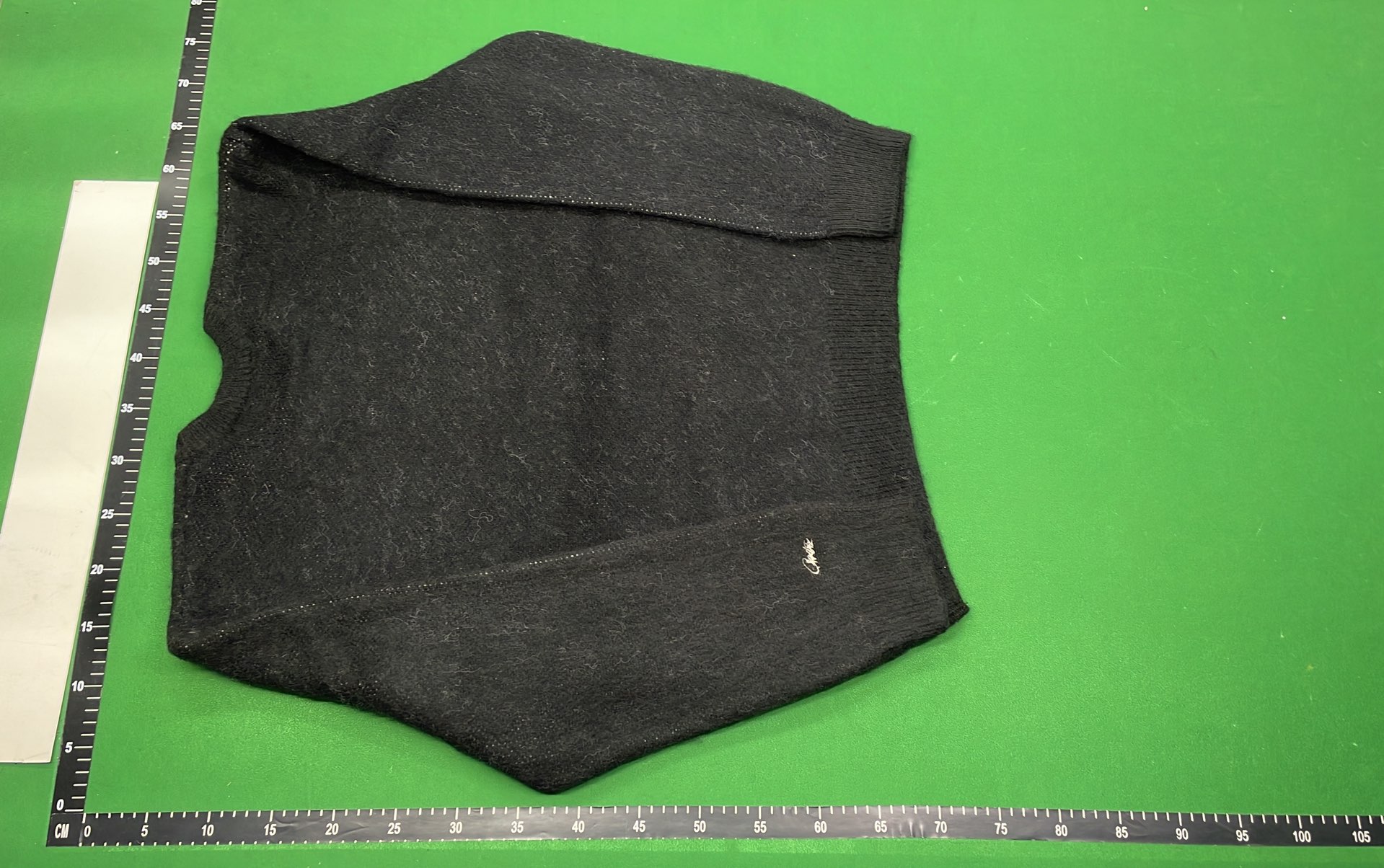 Black CJ Logo Sweater with White Star Design