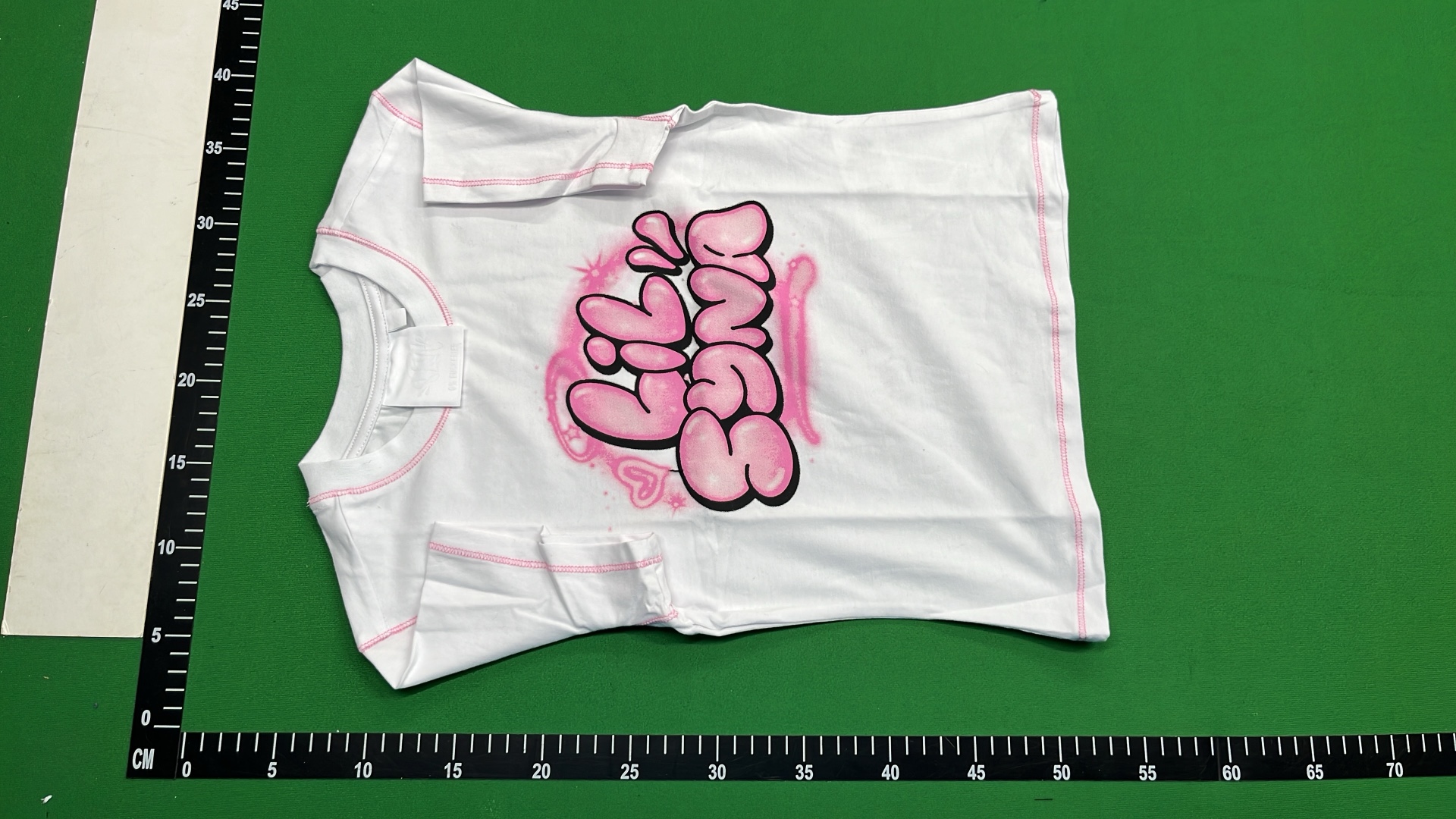 Pink Abstract Design T-Shirt for Women - Black and White Options