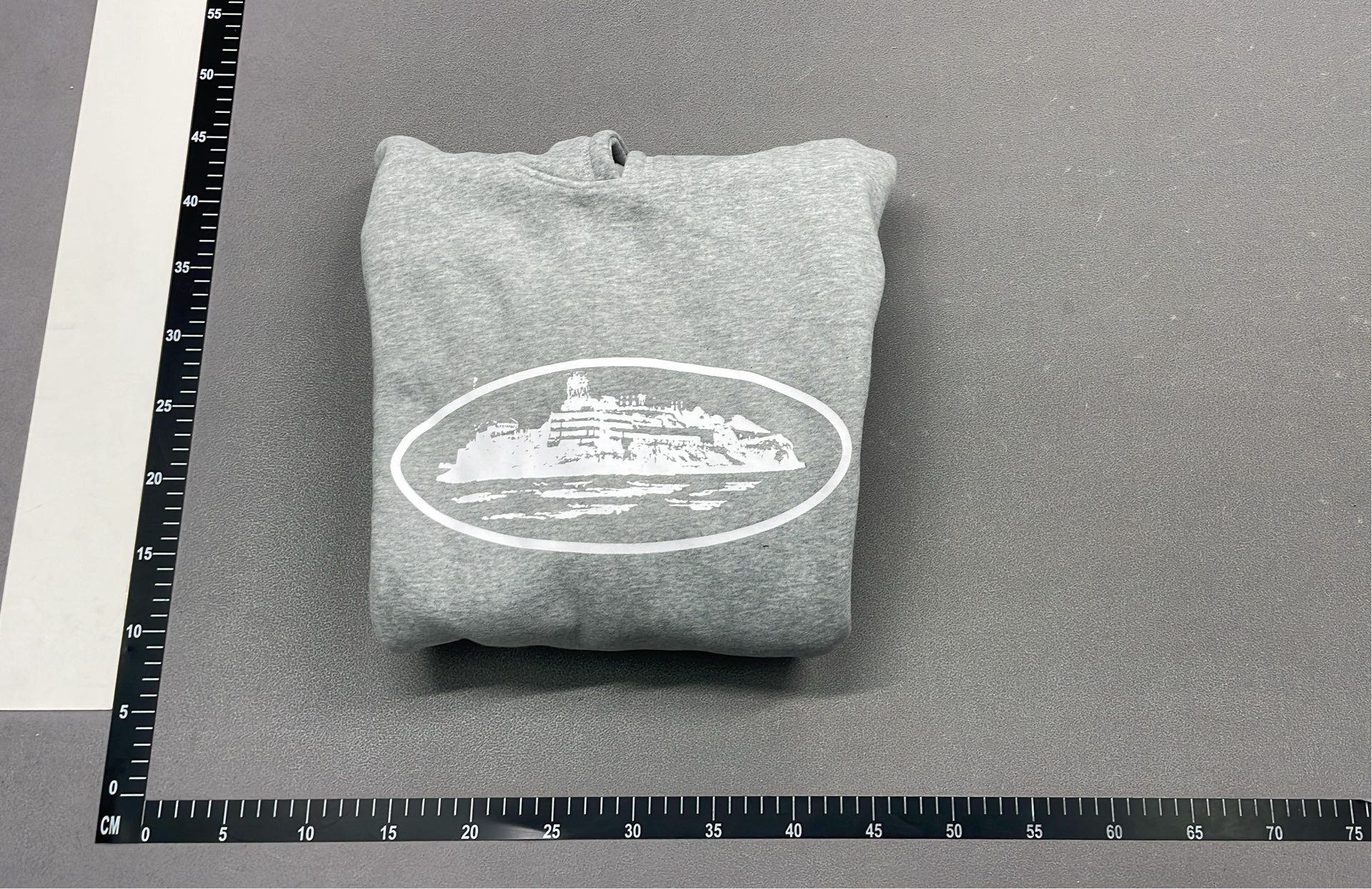 Gray Hoodie with Ship Logo Design