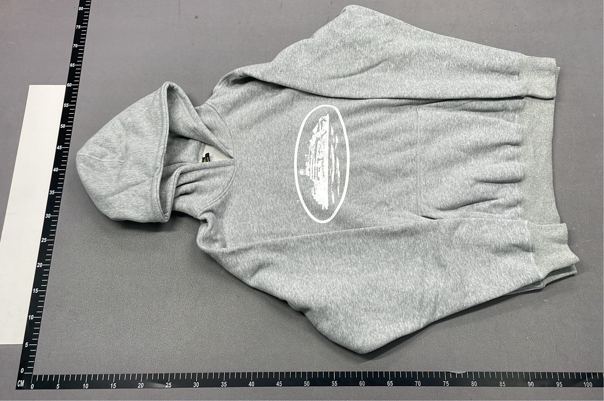 Gray Hoodie with Ship Logo Design
