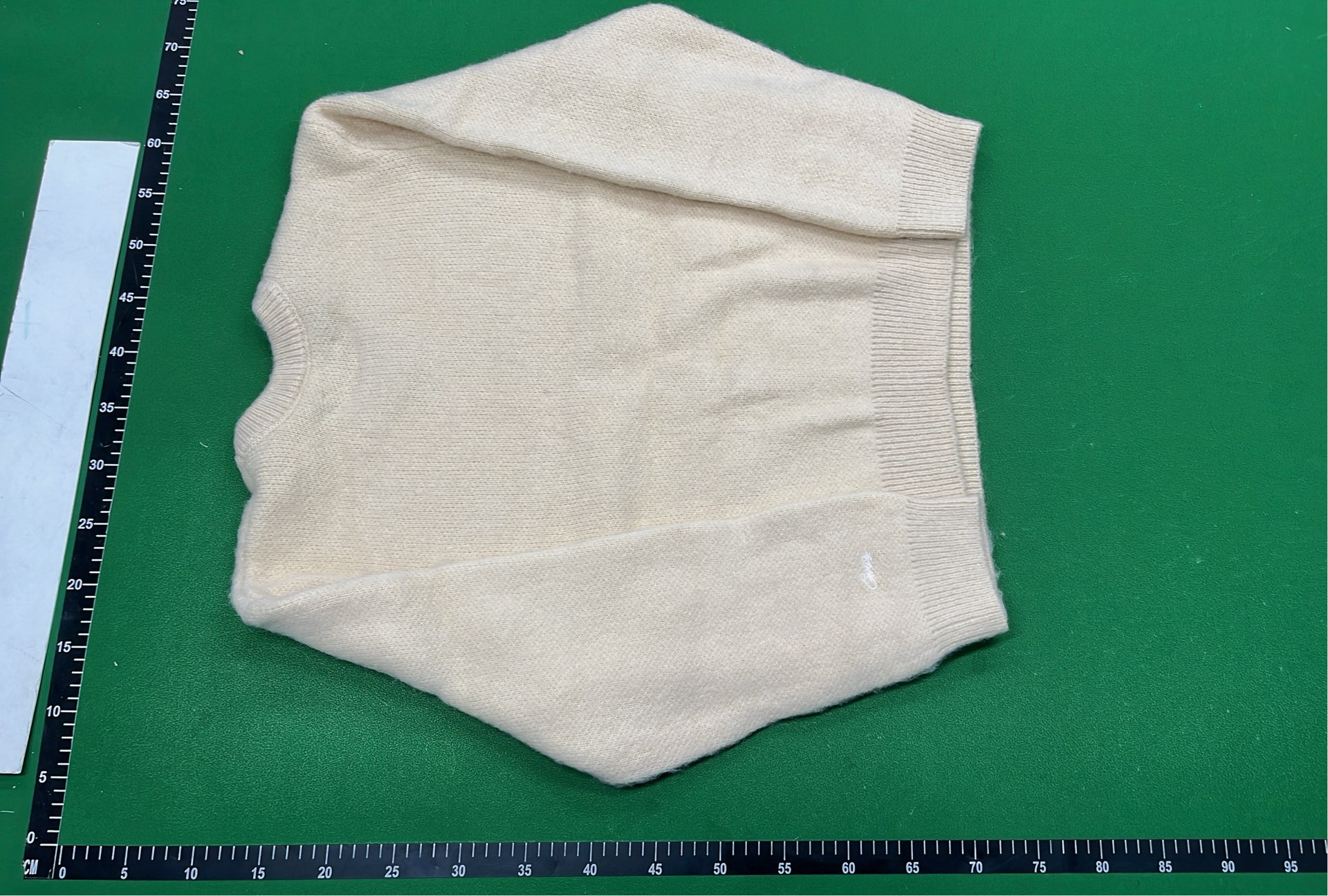 Cream Gucci Knit Sweater with Logo Design