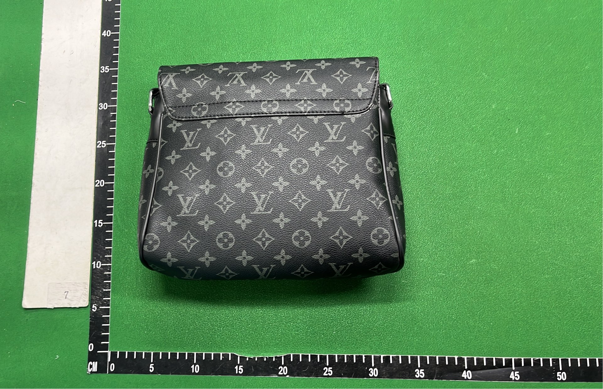 Black Monogram Canvas Crossbody Bag for Men
