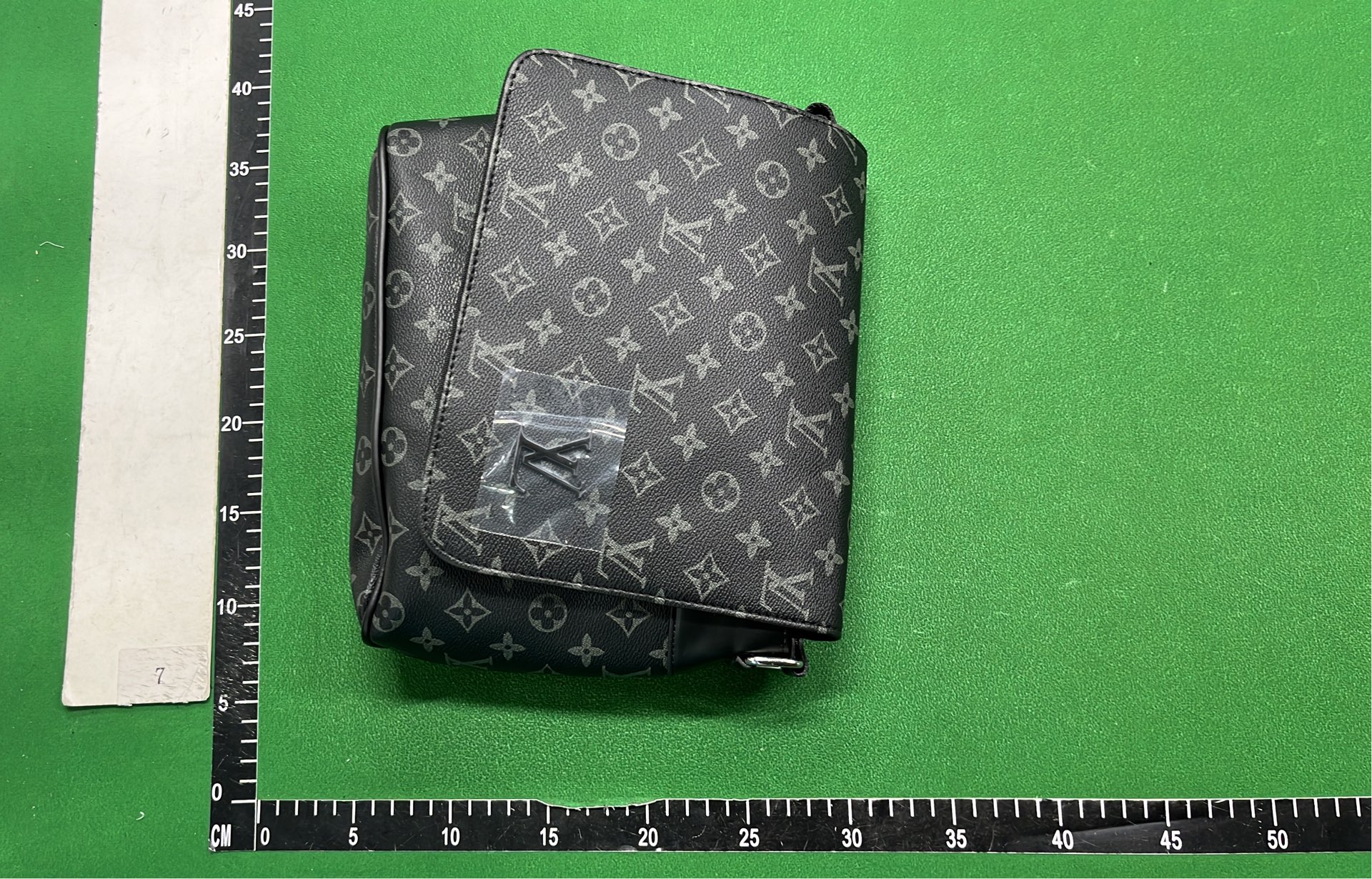 Black Monogram Canvas Crossbody Bag for Men