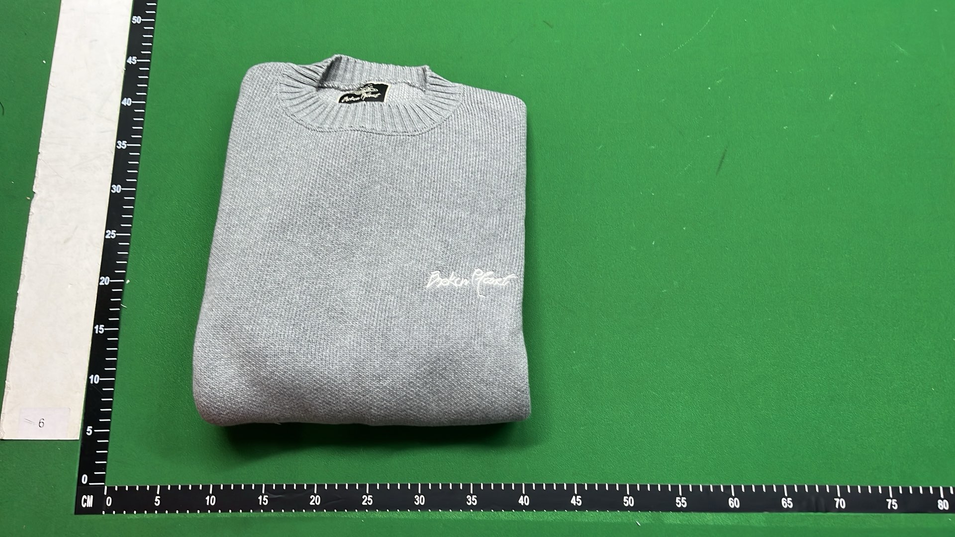 Gray Knit Sweater with Space Design