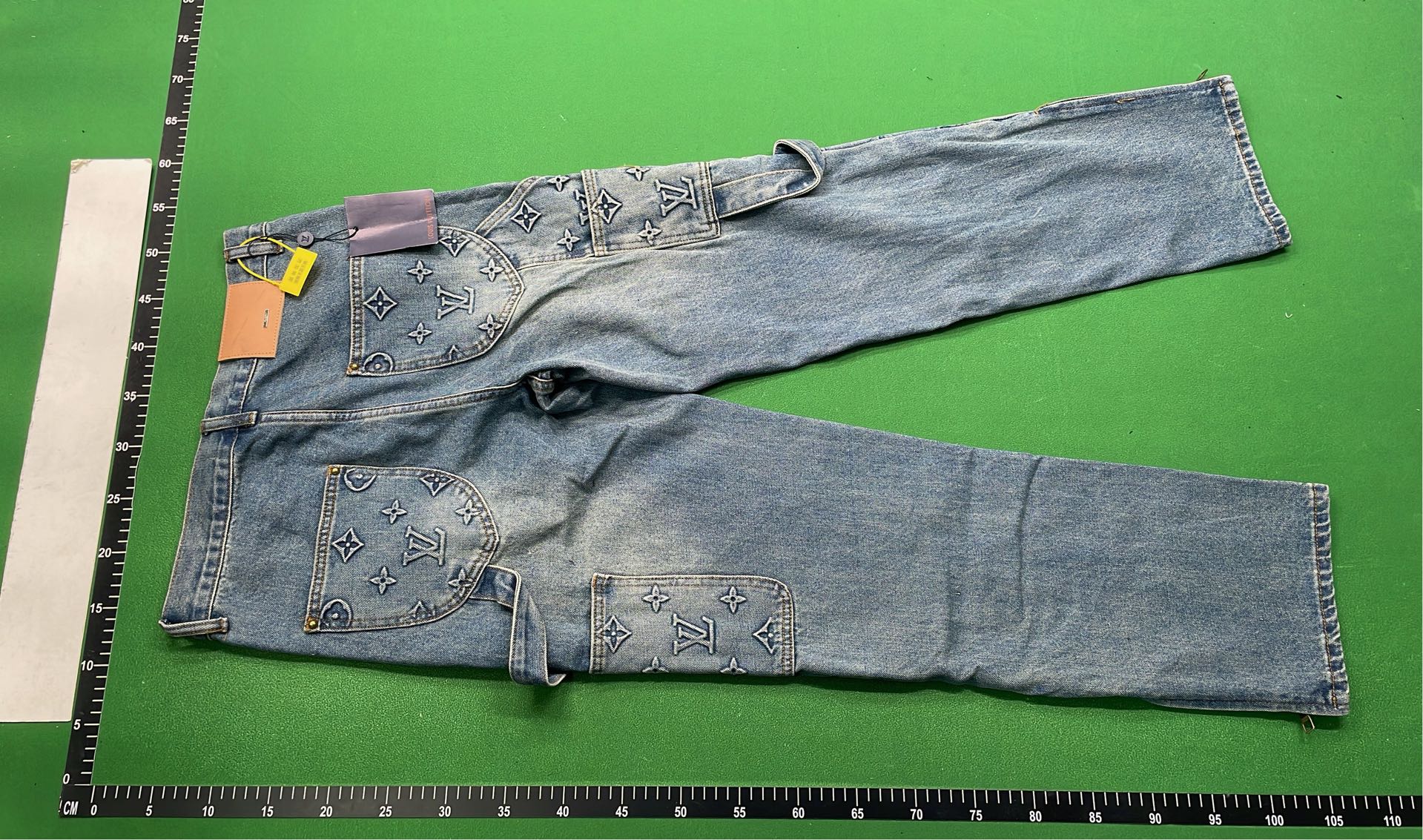 LV Blue Gradient Print Pants