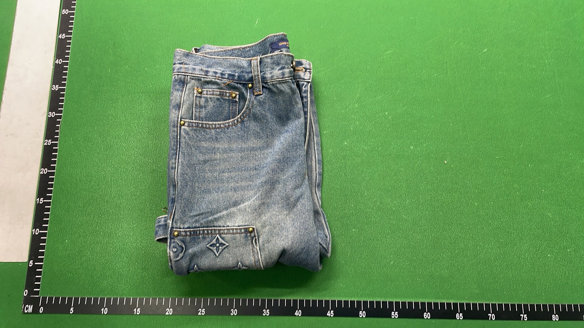 LV Blue Gradient Print Pants