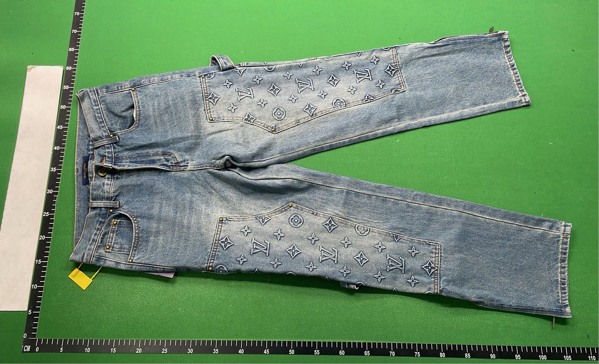 LV Blue Gradient Print Pants
