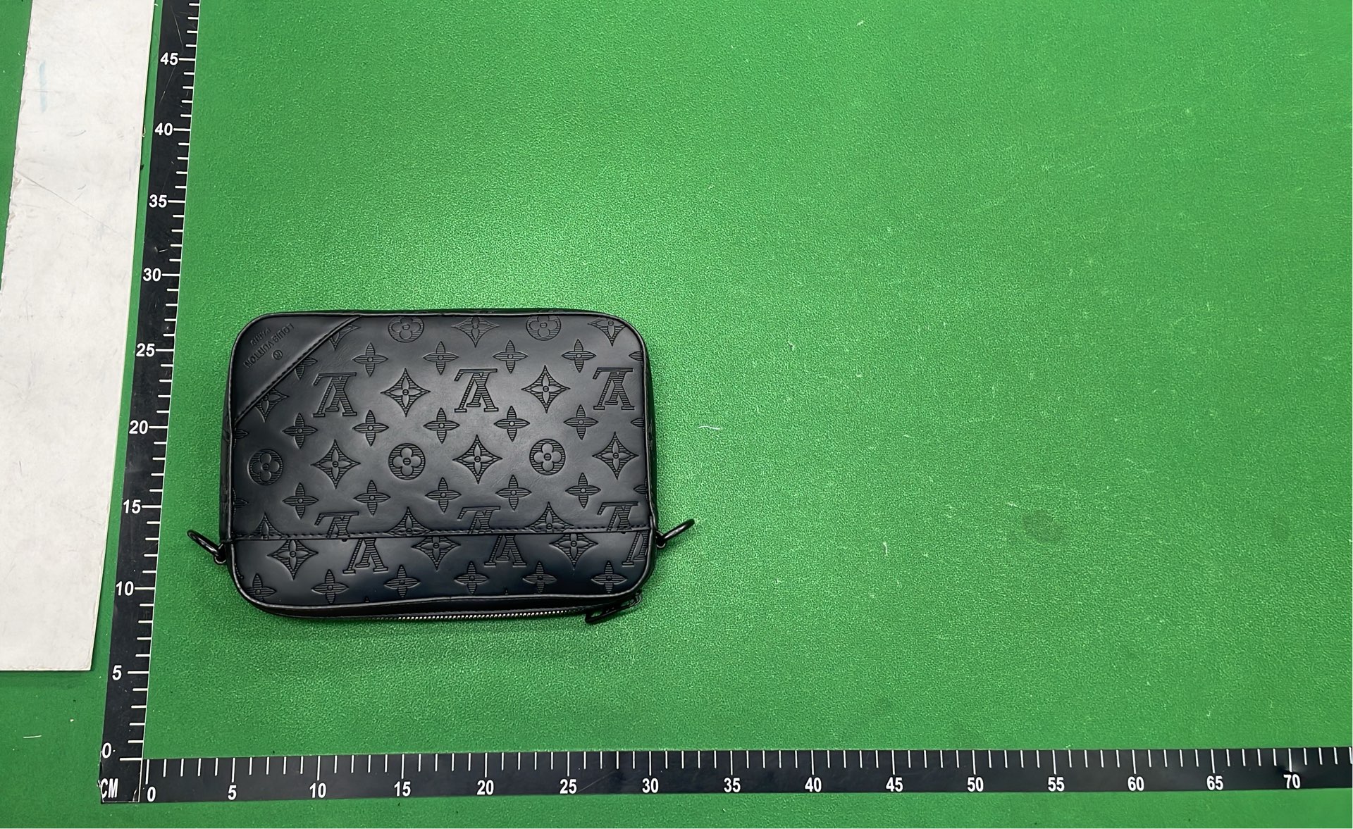LV Black Monogram Messenger Bag with Strap
